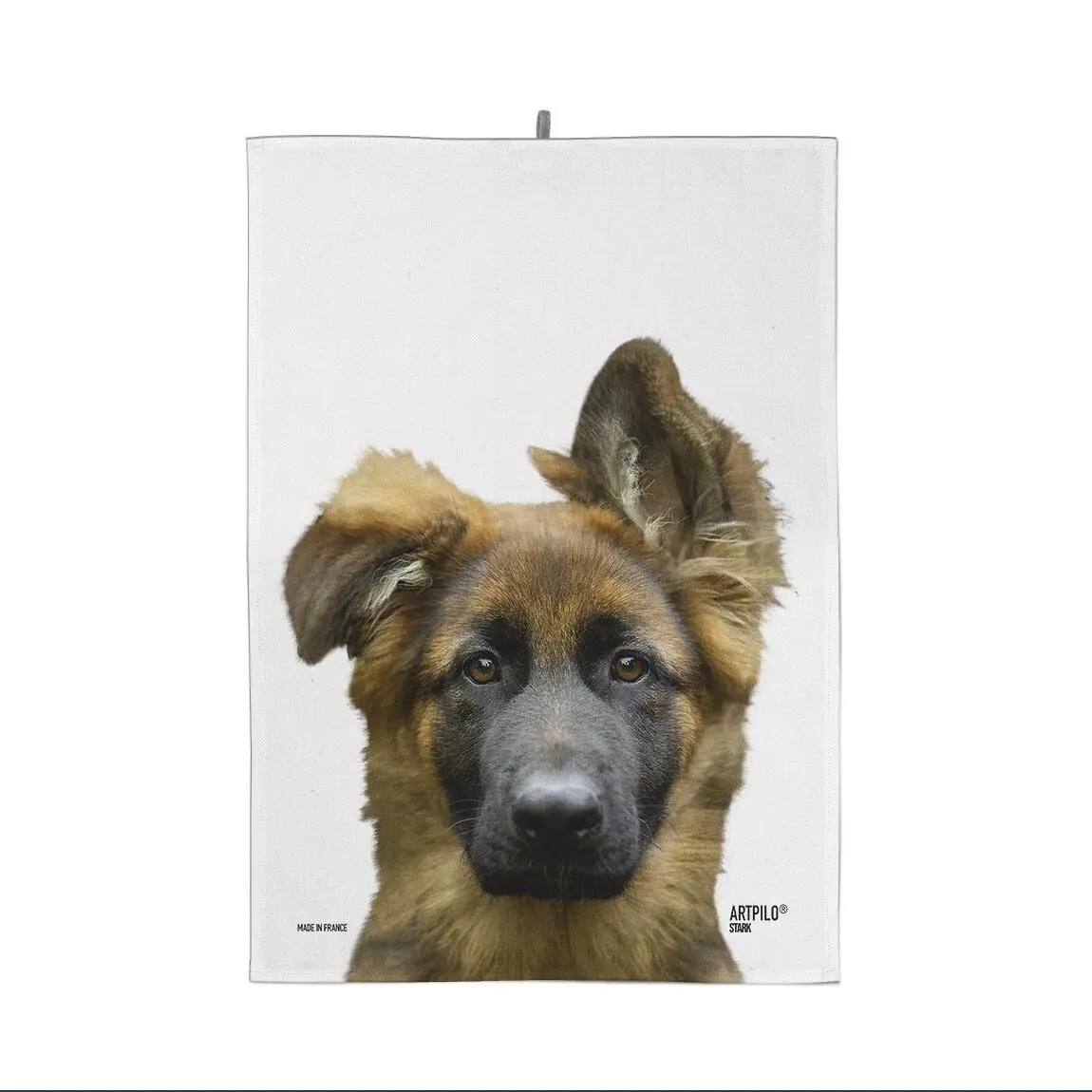 100% cotton dog print kitchen towel