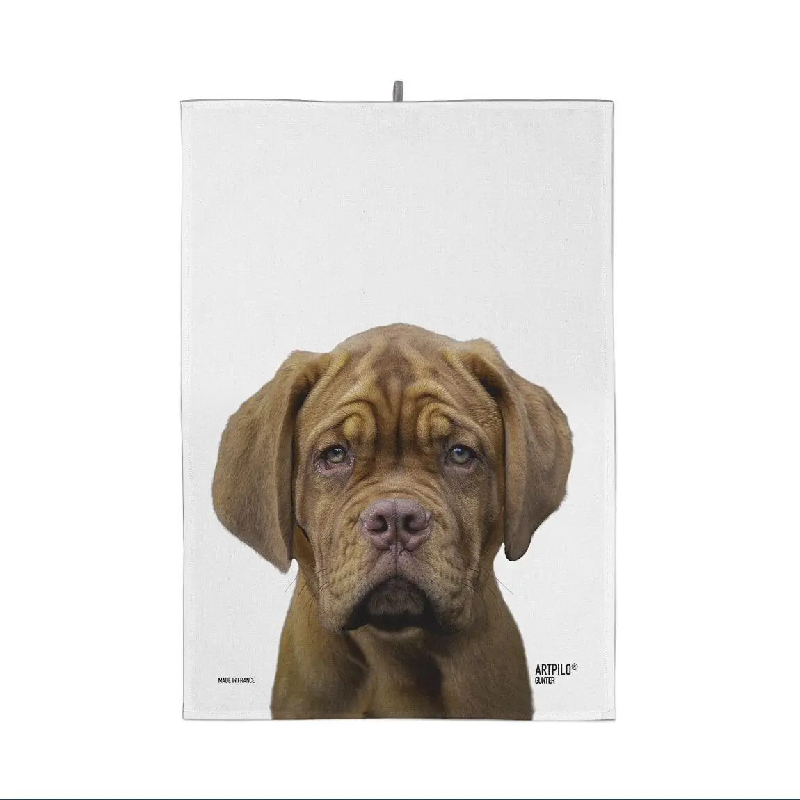 Christmas gift lDog print tea towel 100% cotton Christmas gift idea