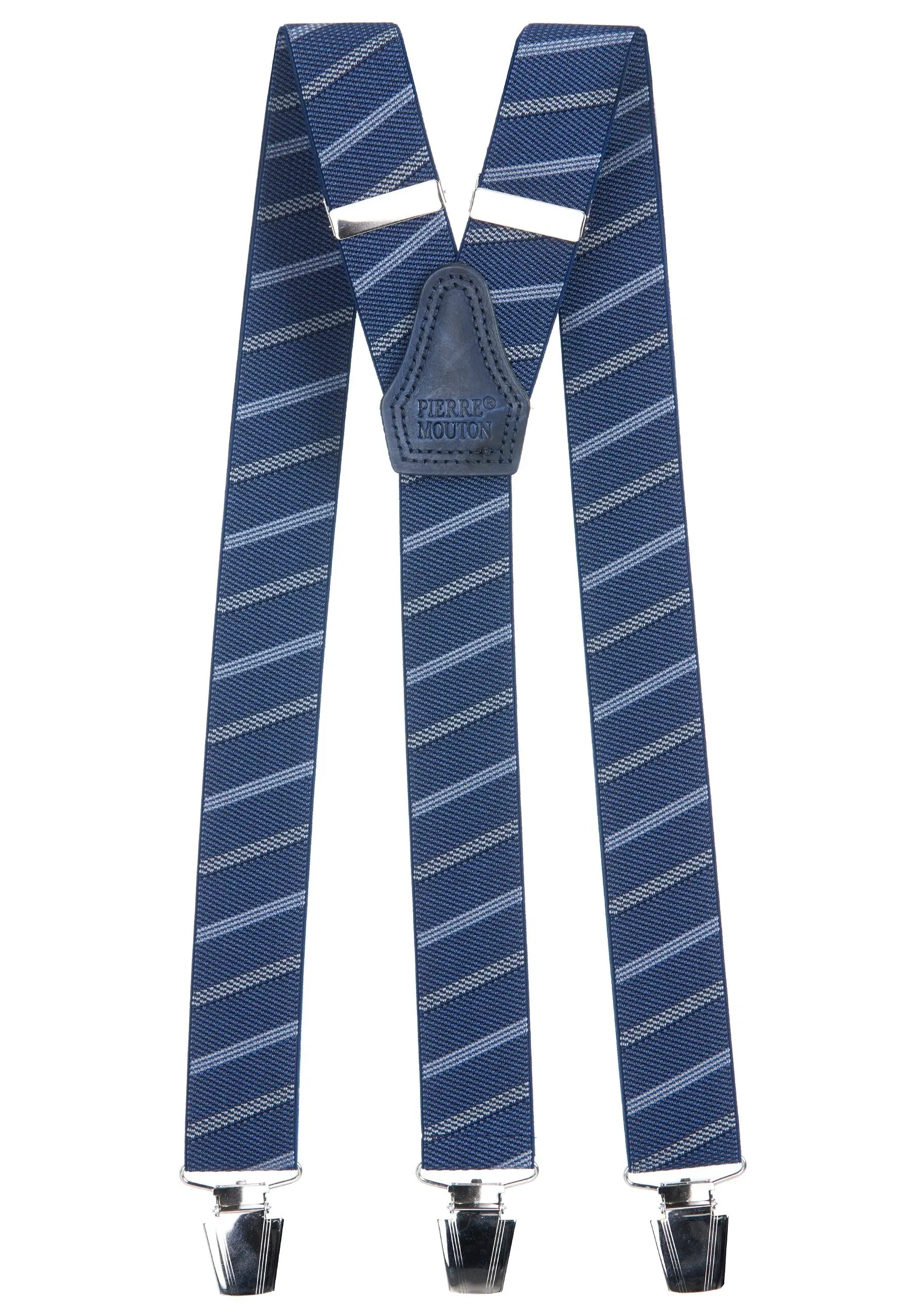 Pierre Mouton Hosenträger Montana Blau