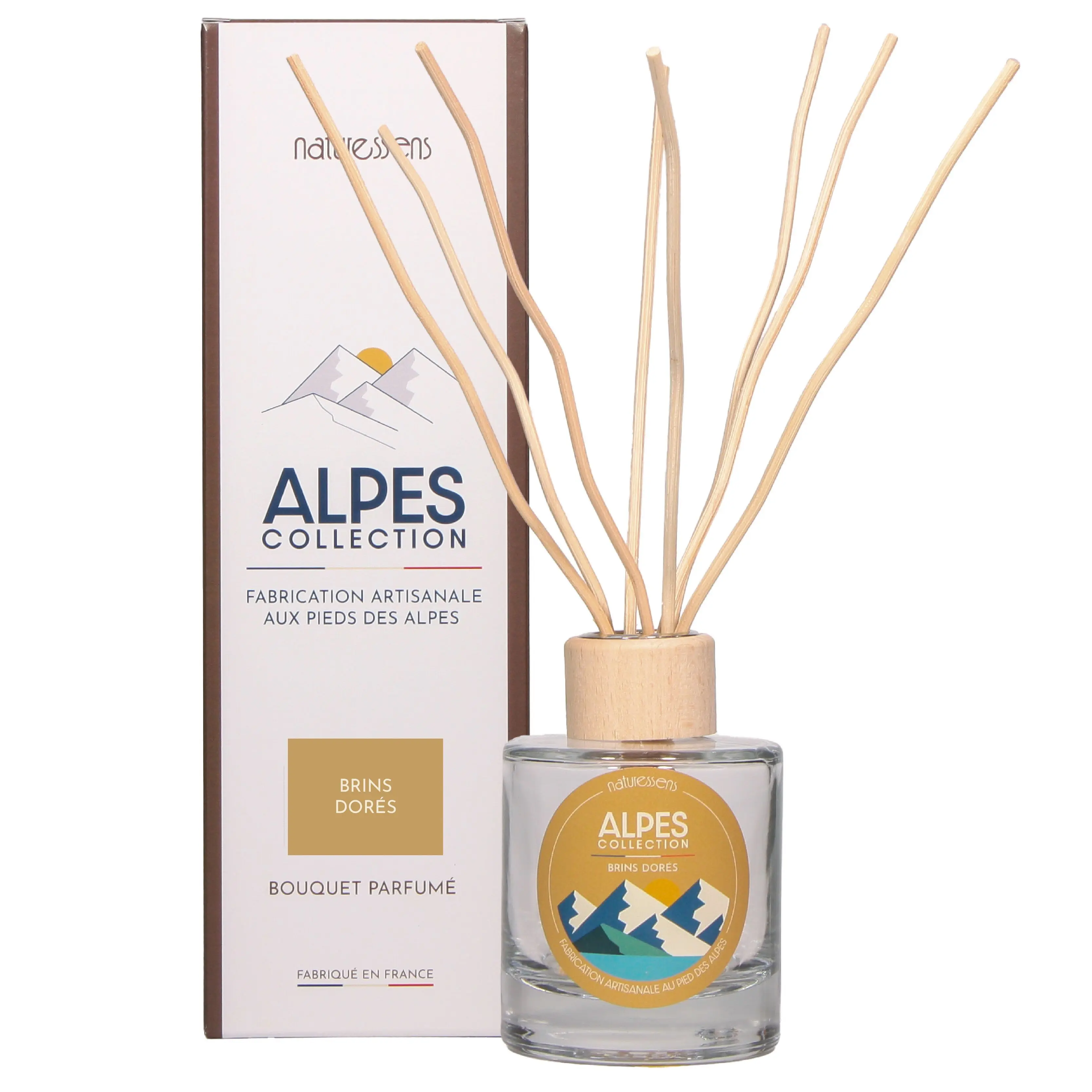 110 ml Diffusorstrauß Goldene Stängel - "Alpenkollektion"