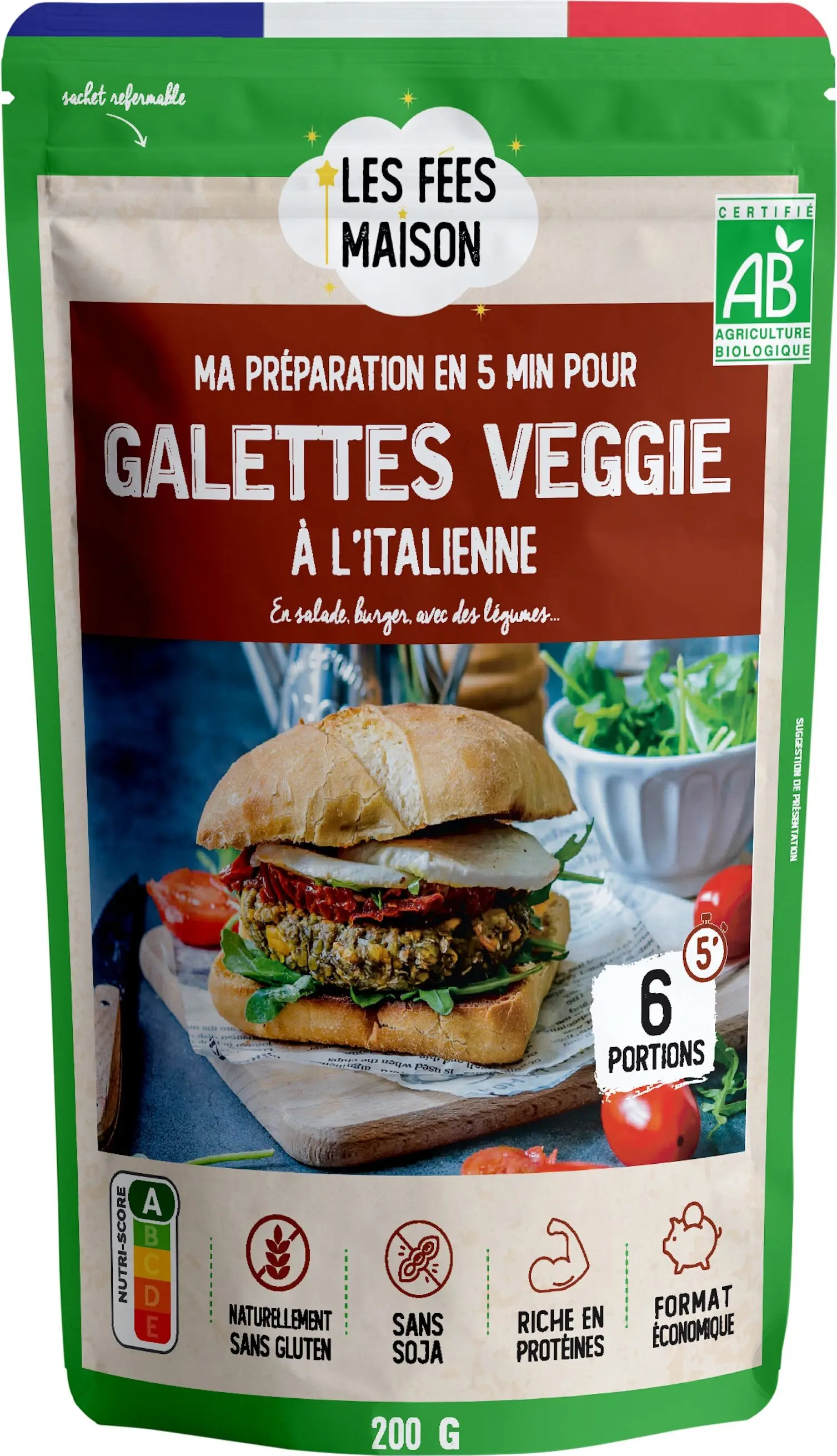 ORGANIC Vegetable Galette Preparation - ITALIAN