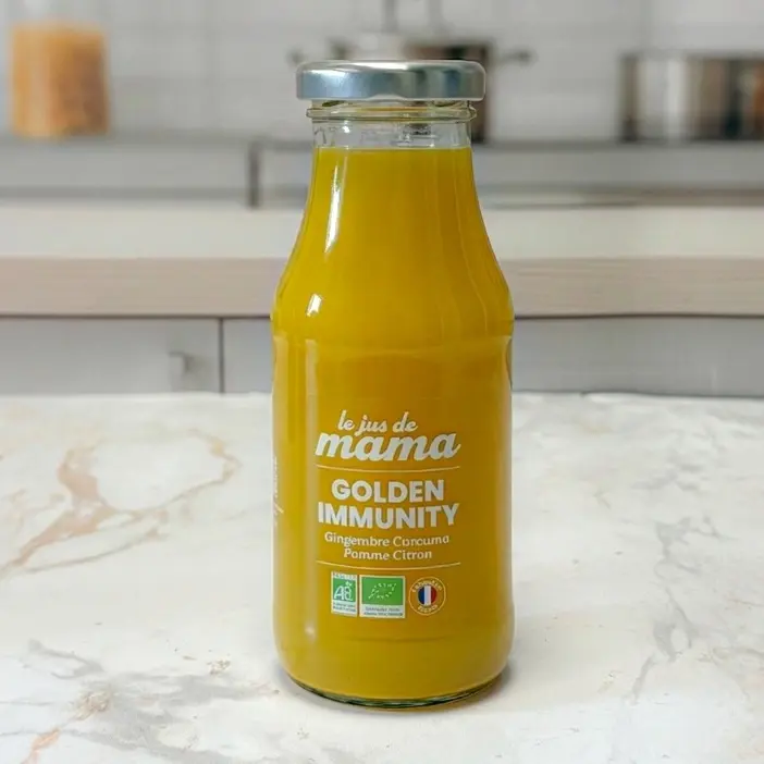 Organic Ginger, Turmeric, Apple, and Lemon Juice - GOLDEN IMMUNITY 25cl