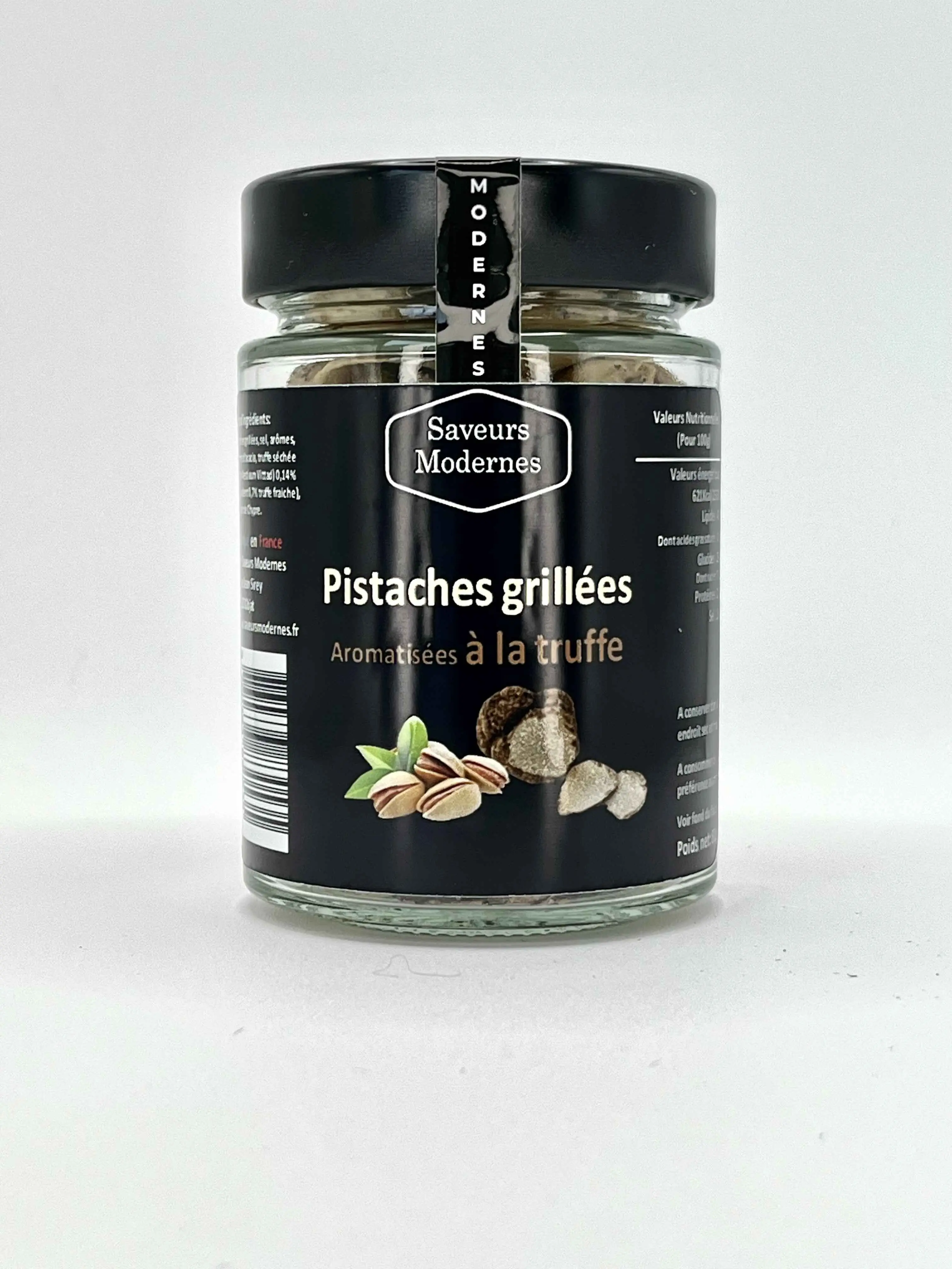 Pistachos asados con trozos de trufa - tarro de cristal