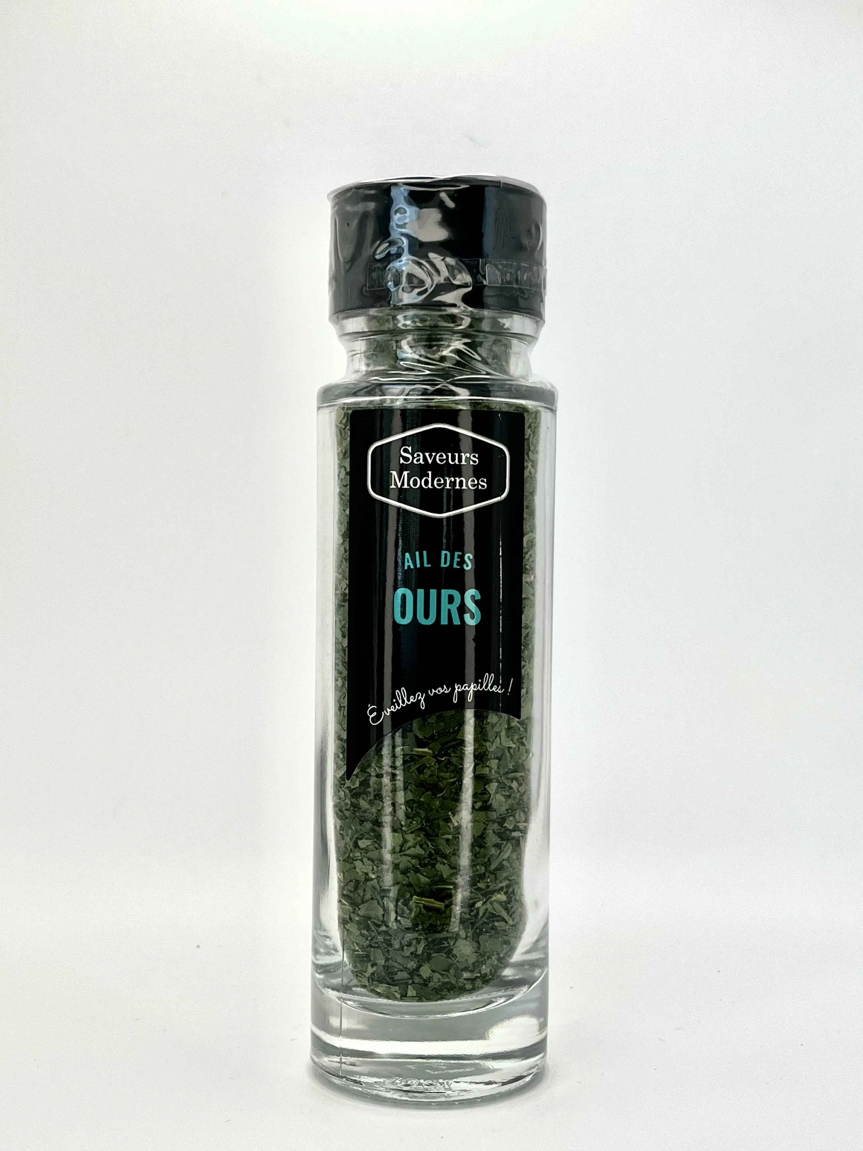 botella de ajo silvestre