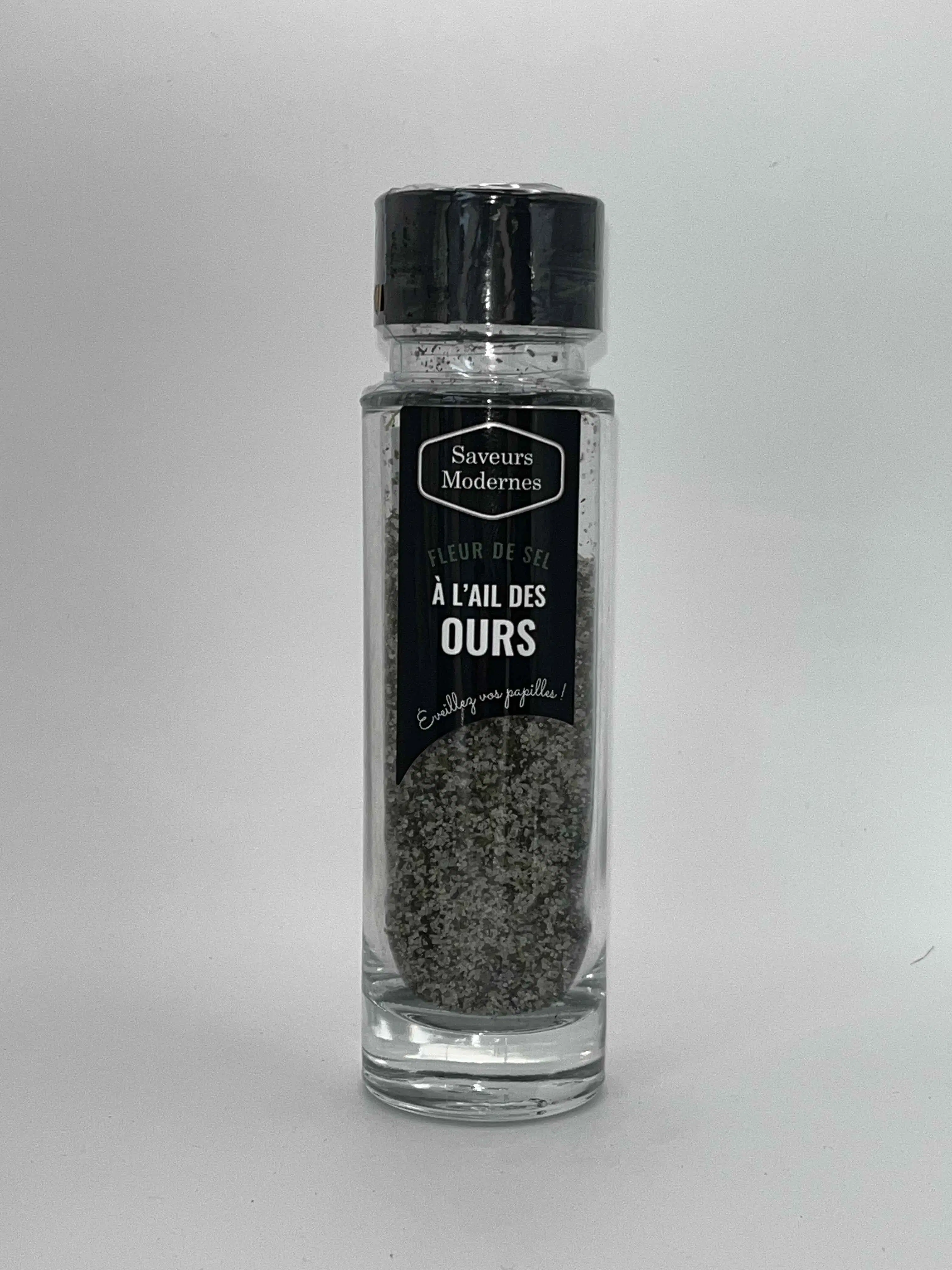 Flor de sal de ajo silvestre