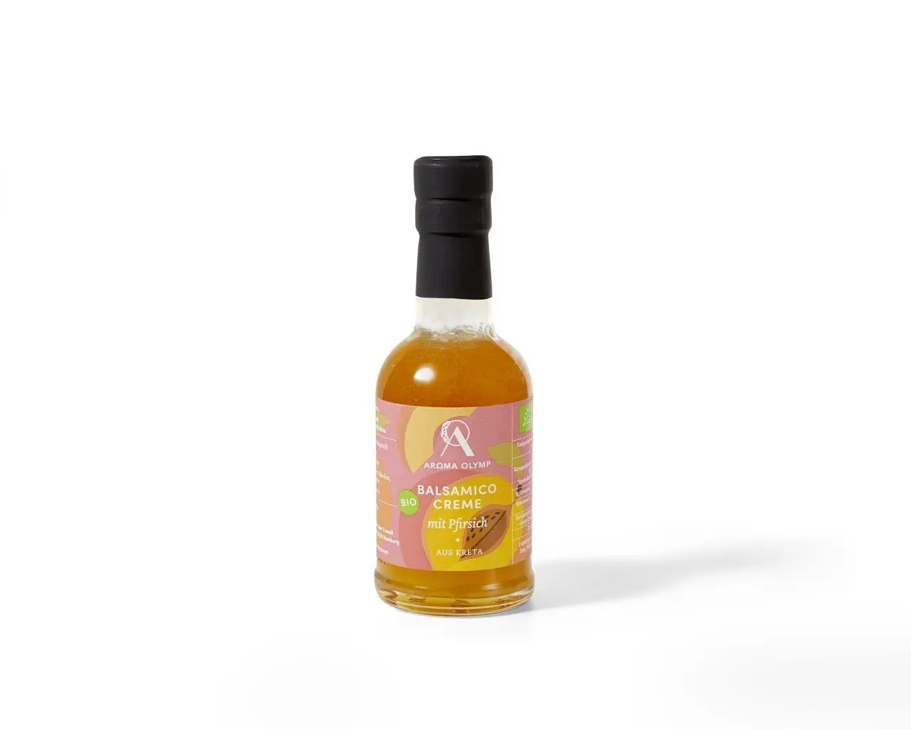 Organic balsamic cream with peach