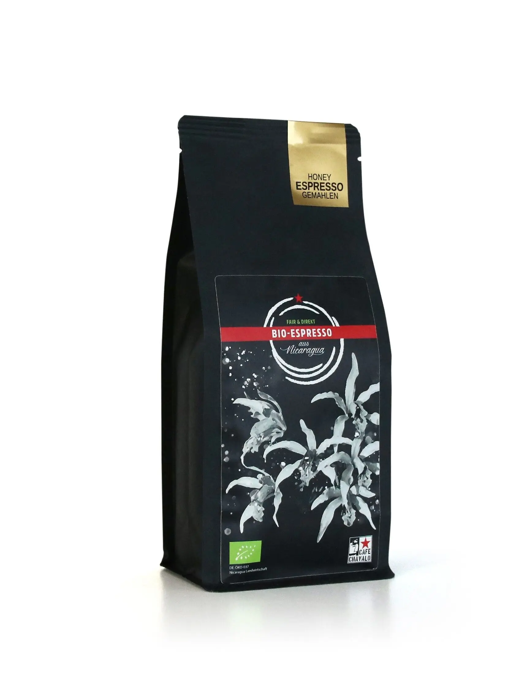 Organic espresso "Honey", 250g, ground