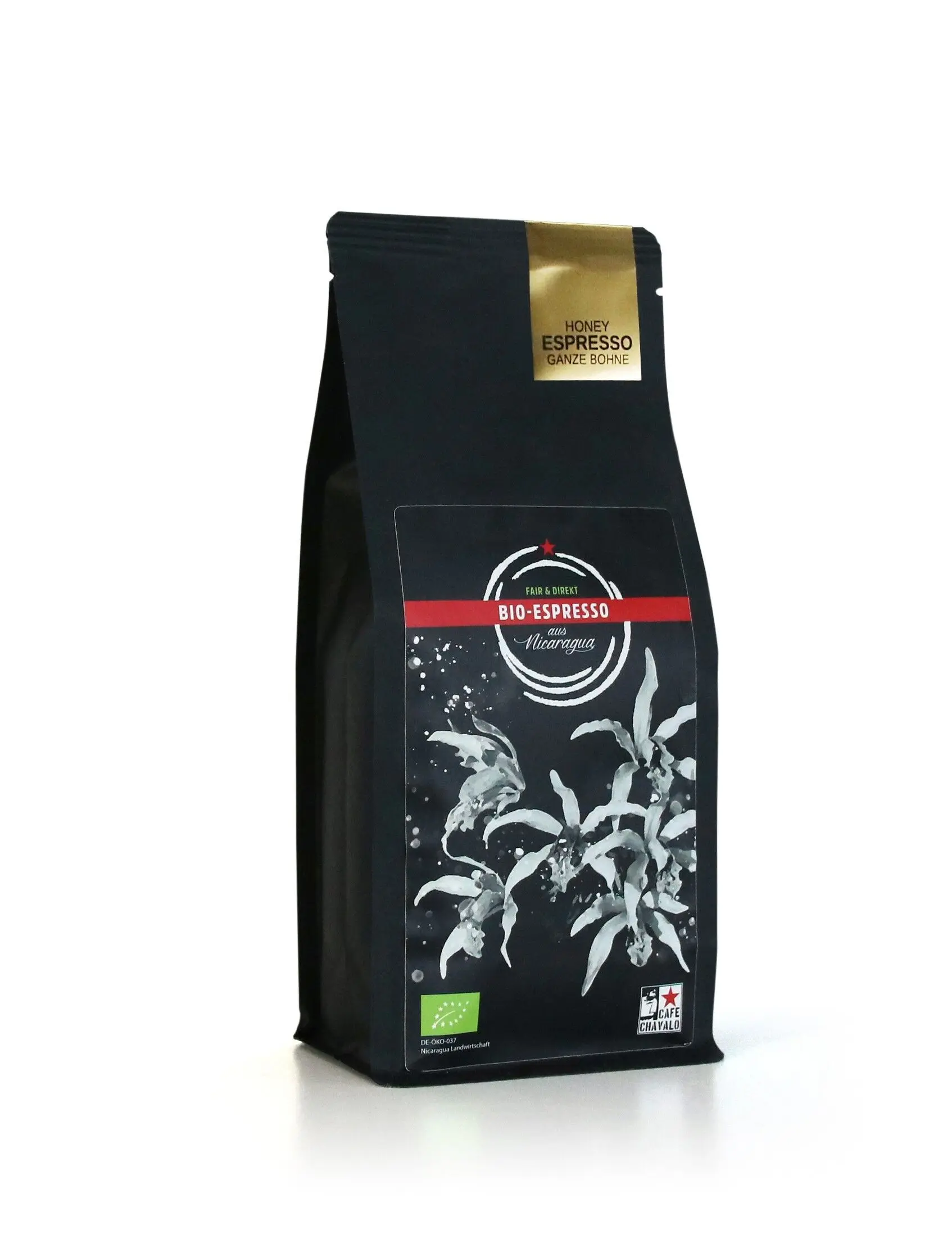 Organic espresso "Honey", 250g, whole beans