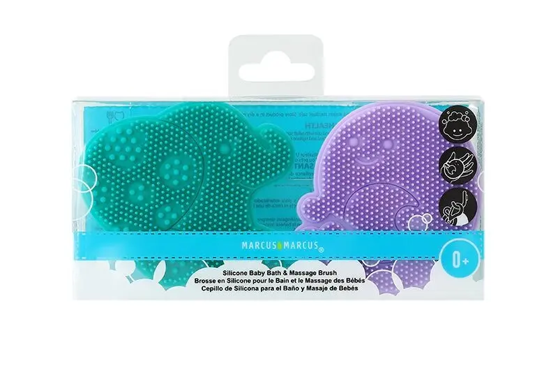 Marcus & Marcus Baby Silicone Bath and Massage Brush Set – Ollie&Willo