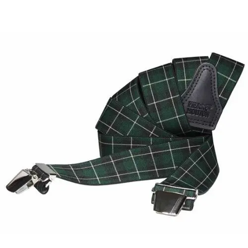 Pierre Mouton Hosenträger Tartan Dunkelgrün