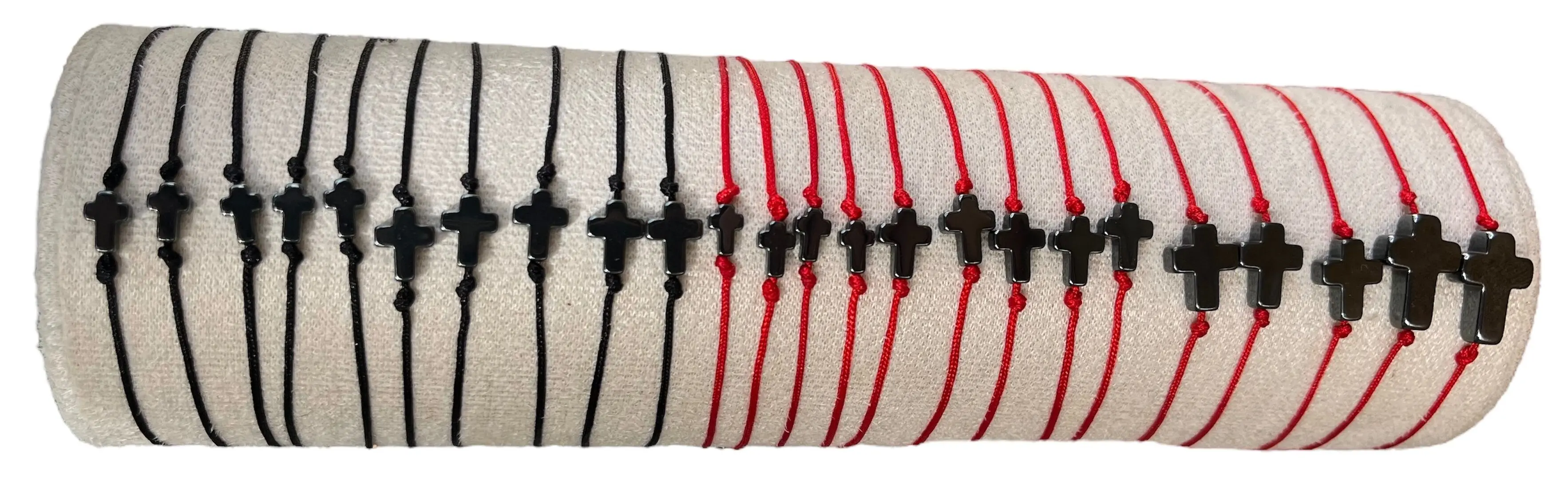hematite cross bracelet