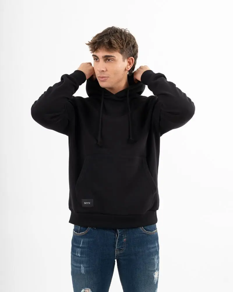 Hoodie Basic Hood M Black