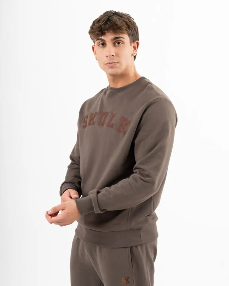 Sweatshirt Colegial Brown