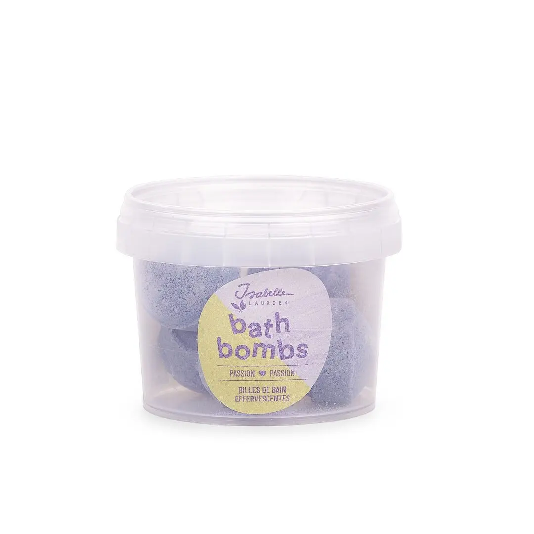 PURPLE EFFERVESCENT BATH MARBLES - PASSION FRUIT - 5 x 8G - 17485