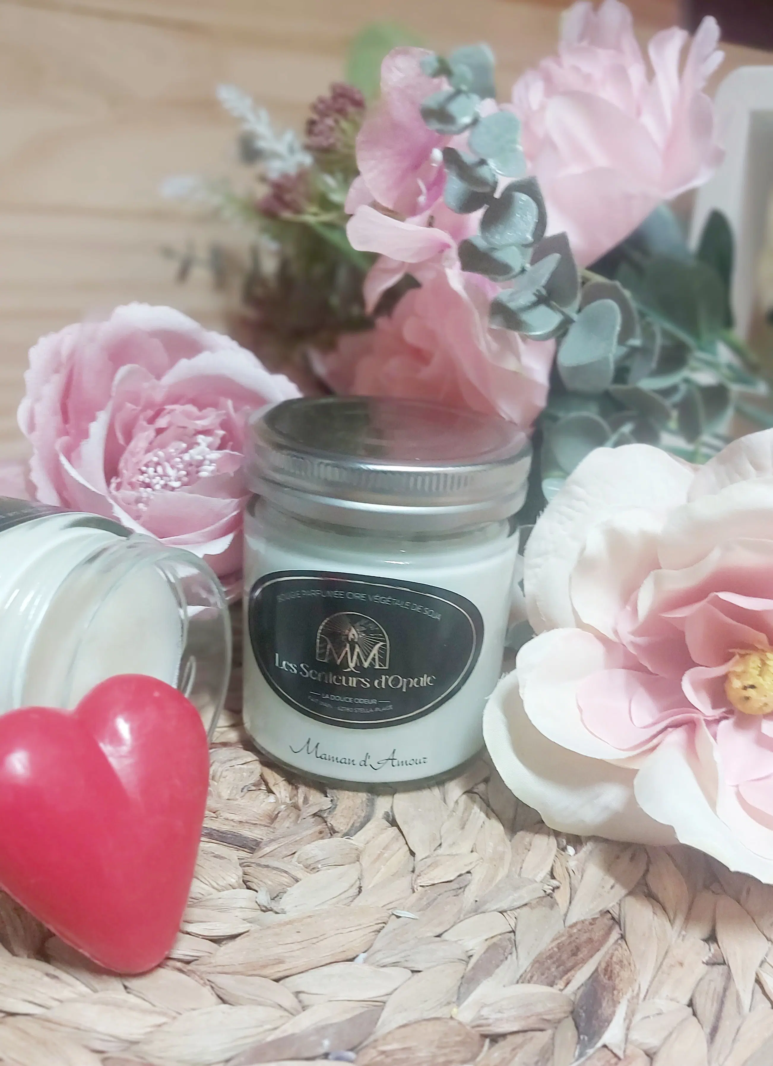 Scented Candle Soy Wax - MAMAN D'AMOUR (150gr)