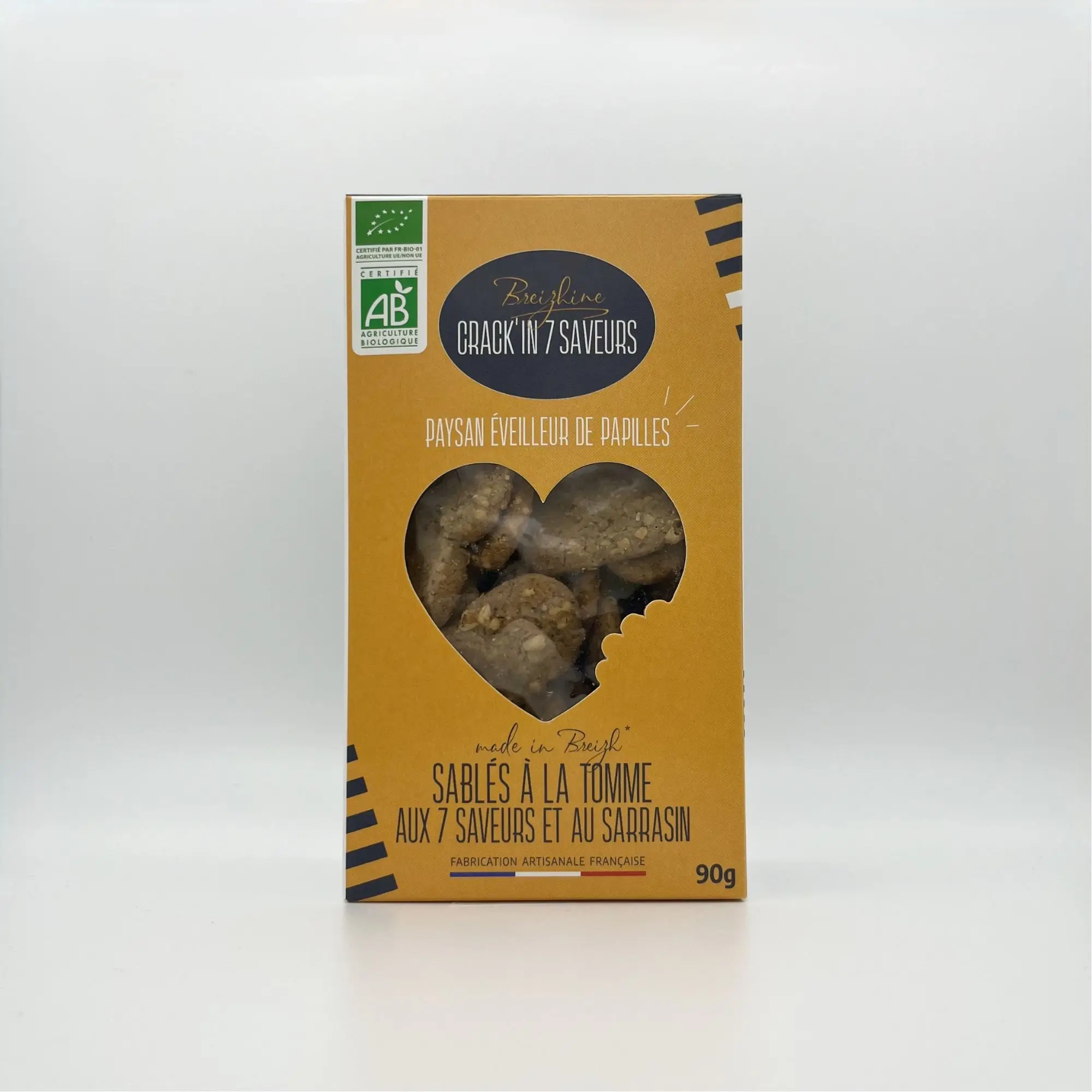CRACK'IN 7 FLAVORS - Shortbread mit 7-Geschmacksrichtungen Tomme und Bio-Buchweizen