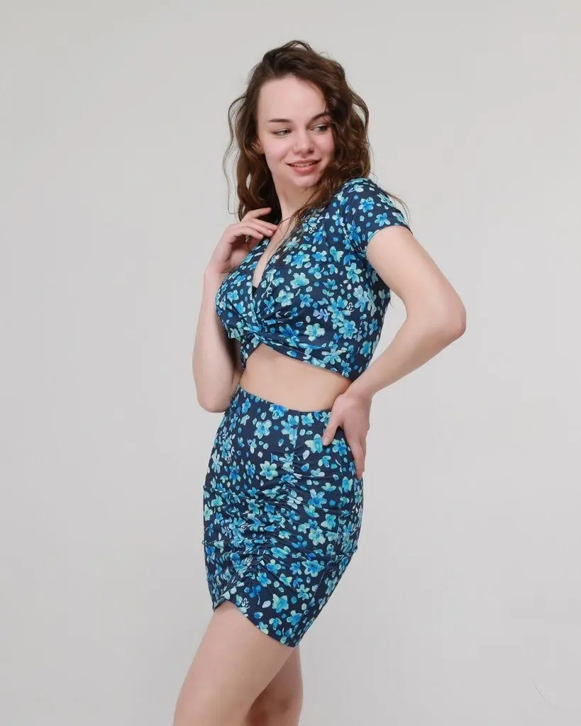 Set da spiaggia Summerdress Zoe blu