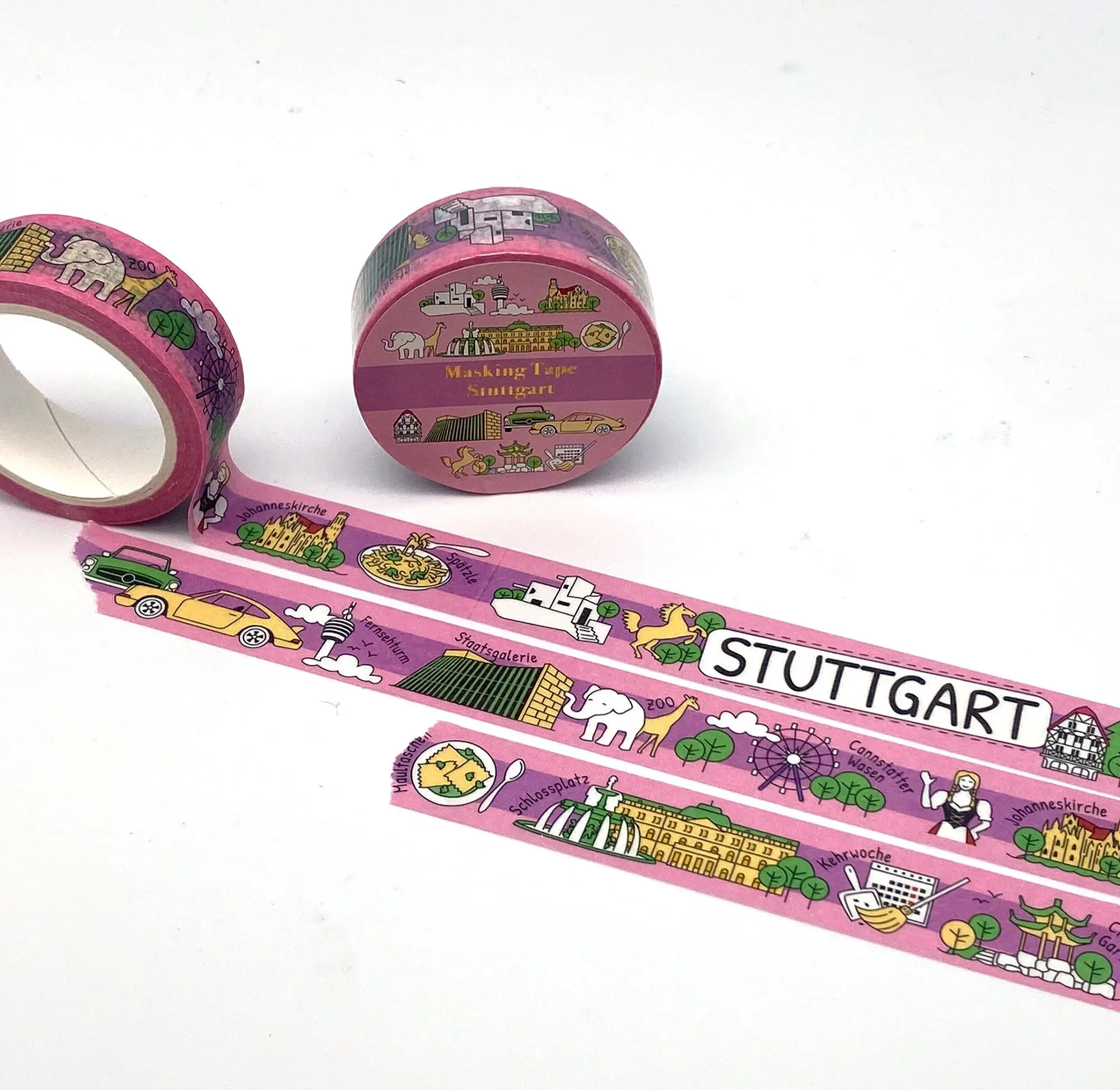 STUTTGART City Tapes - Washi Tape / Masking Tape