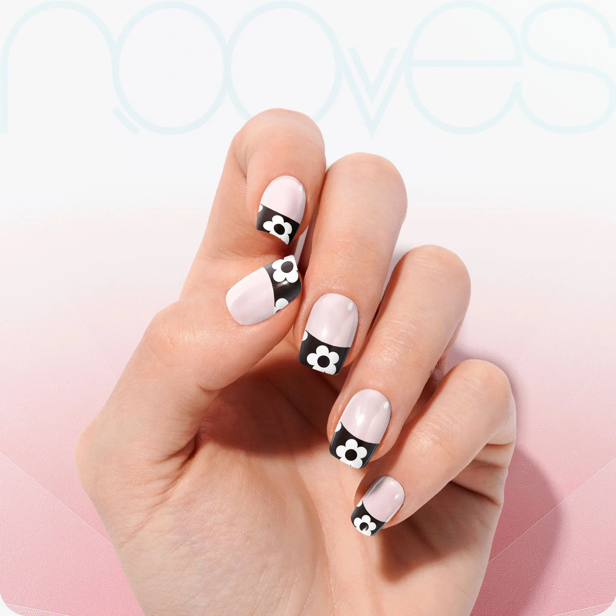 Gel Sheets - Floral Noir - Nooves Nails