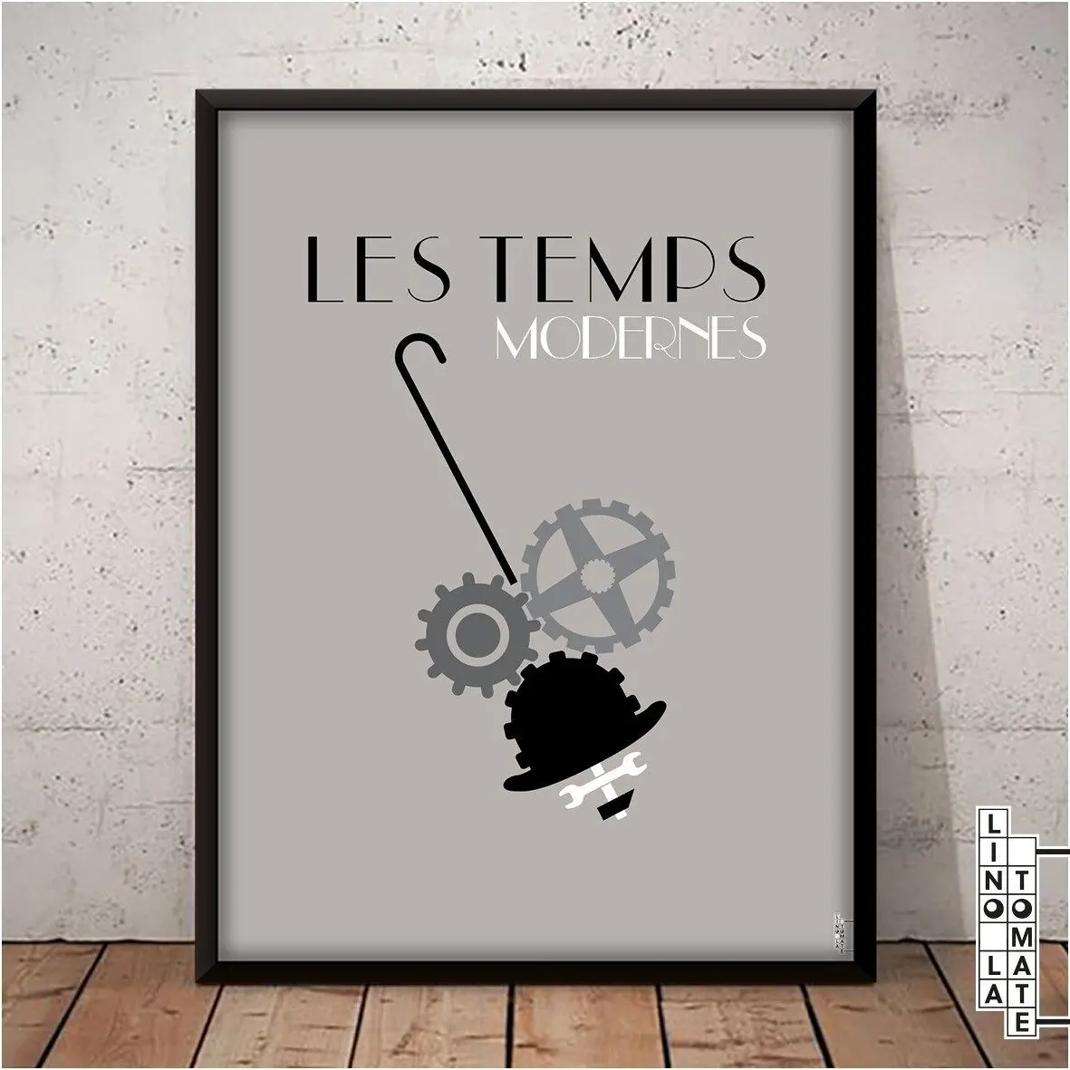Poster Lino the Tomato L227f
Homage by Lino la Tomate to “LES TEMPS MODERNES” (old style) (French version)
Charlie Chaplin