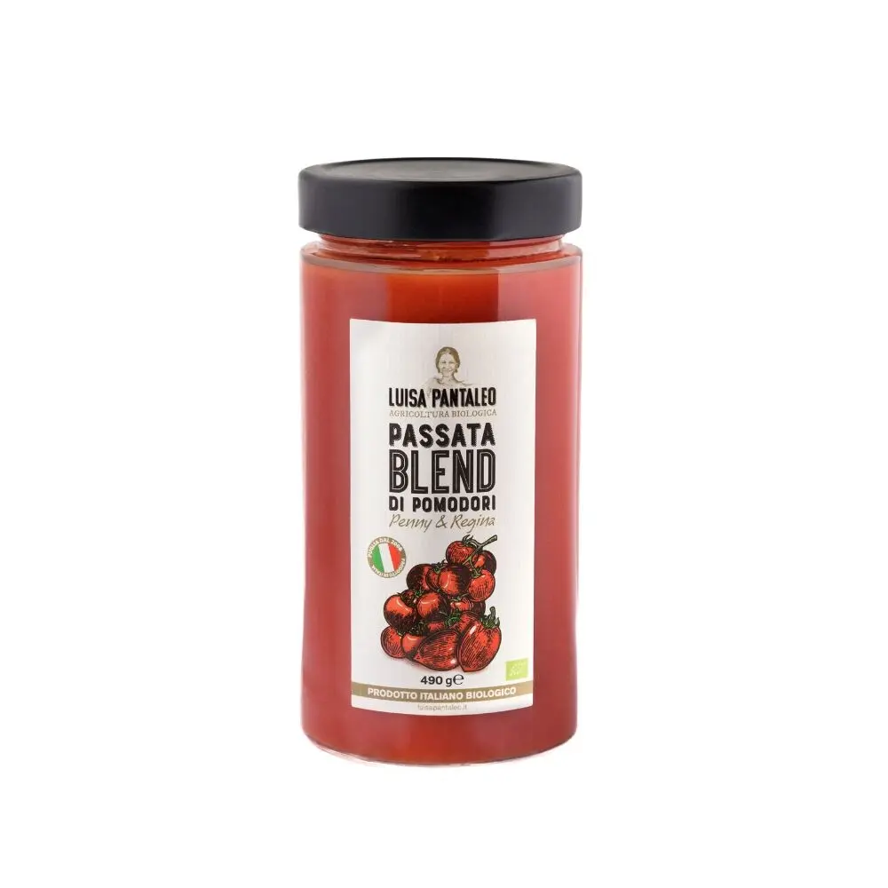 Luisa Pantaleo Passata Blend aus Pomodori Penny und Regina Biologica, hergestellt in Italien