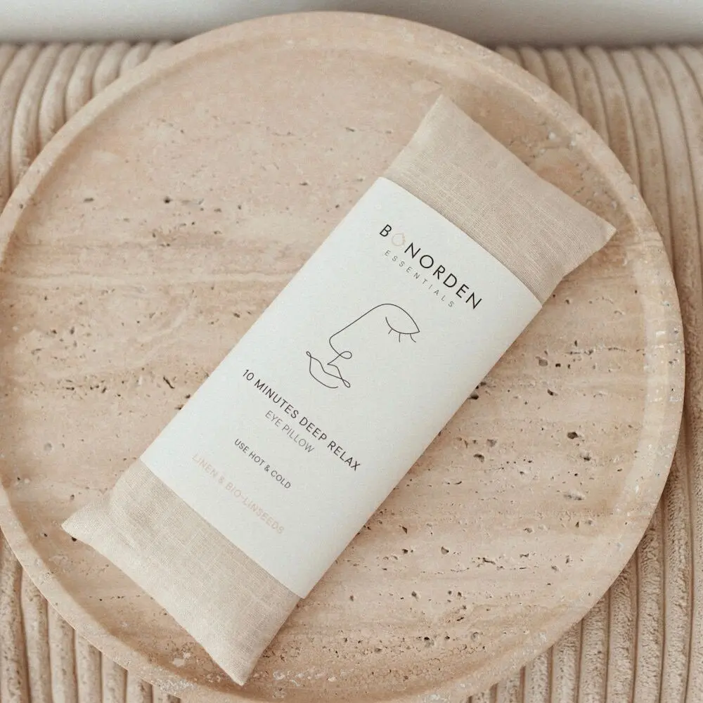 Oreiller pour les yeux d'acupression 10 minutes de relaxation profonde (sable)