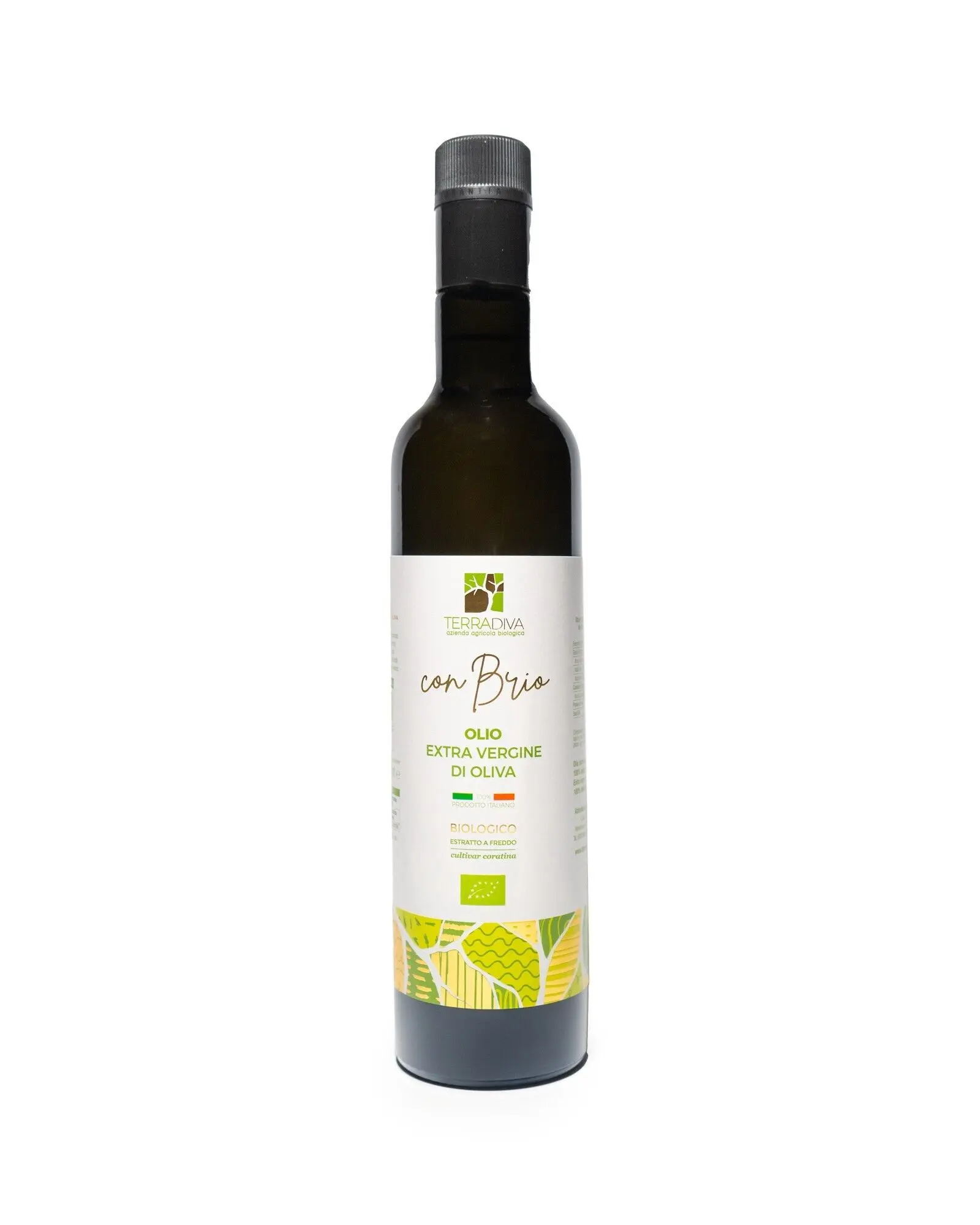 BIO - Huile d'olive extra vierge Terradiva CON BRIO Présidium Slow Food - 500ml