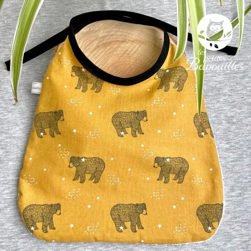 BORSA BAMBINO GRANDE ORSO SENAPE