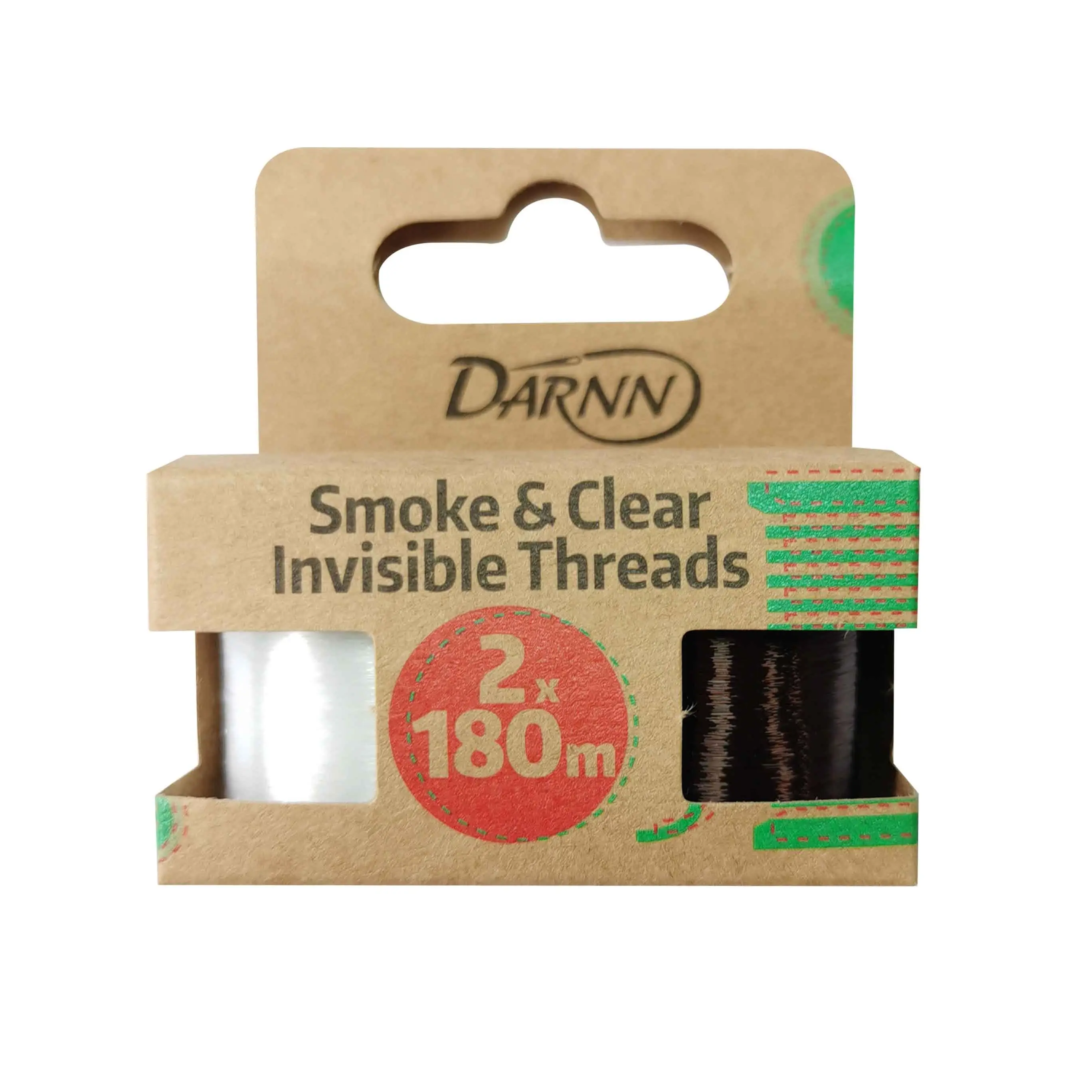 INVISIBLE THREADS (SMOKE & CLEAR), Strong Nylon Threads, Colour Blend Threads, Clear Sewing Threads, Durable Crafting Threads