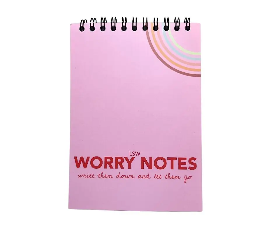 Worry Notes: Notebook for kids' worries, thoughts & feelings