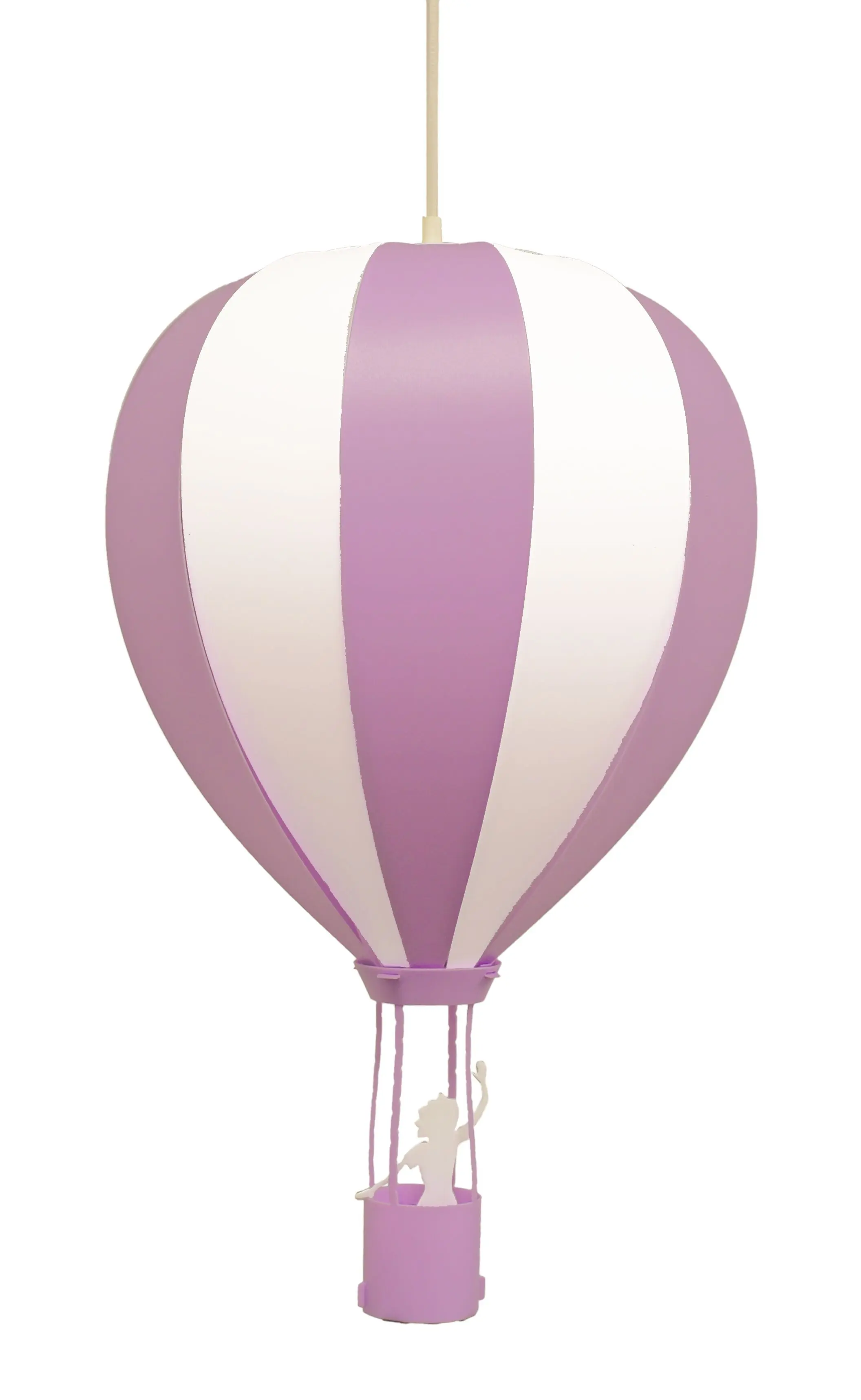 Kinder-Pendelleuchte MONTGOLFIERE Lila