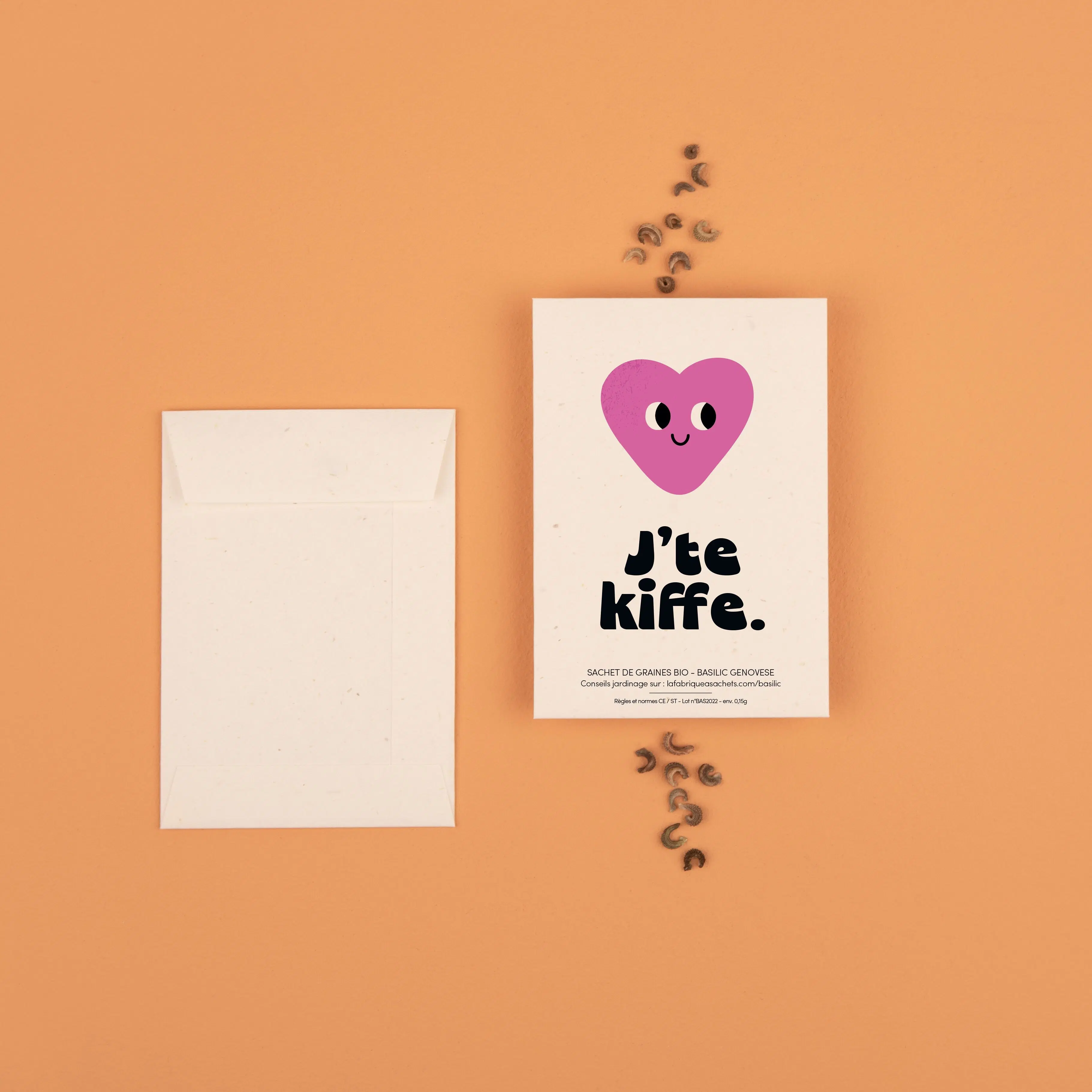 J'te kiffe - Sachet de graines de Basilic