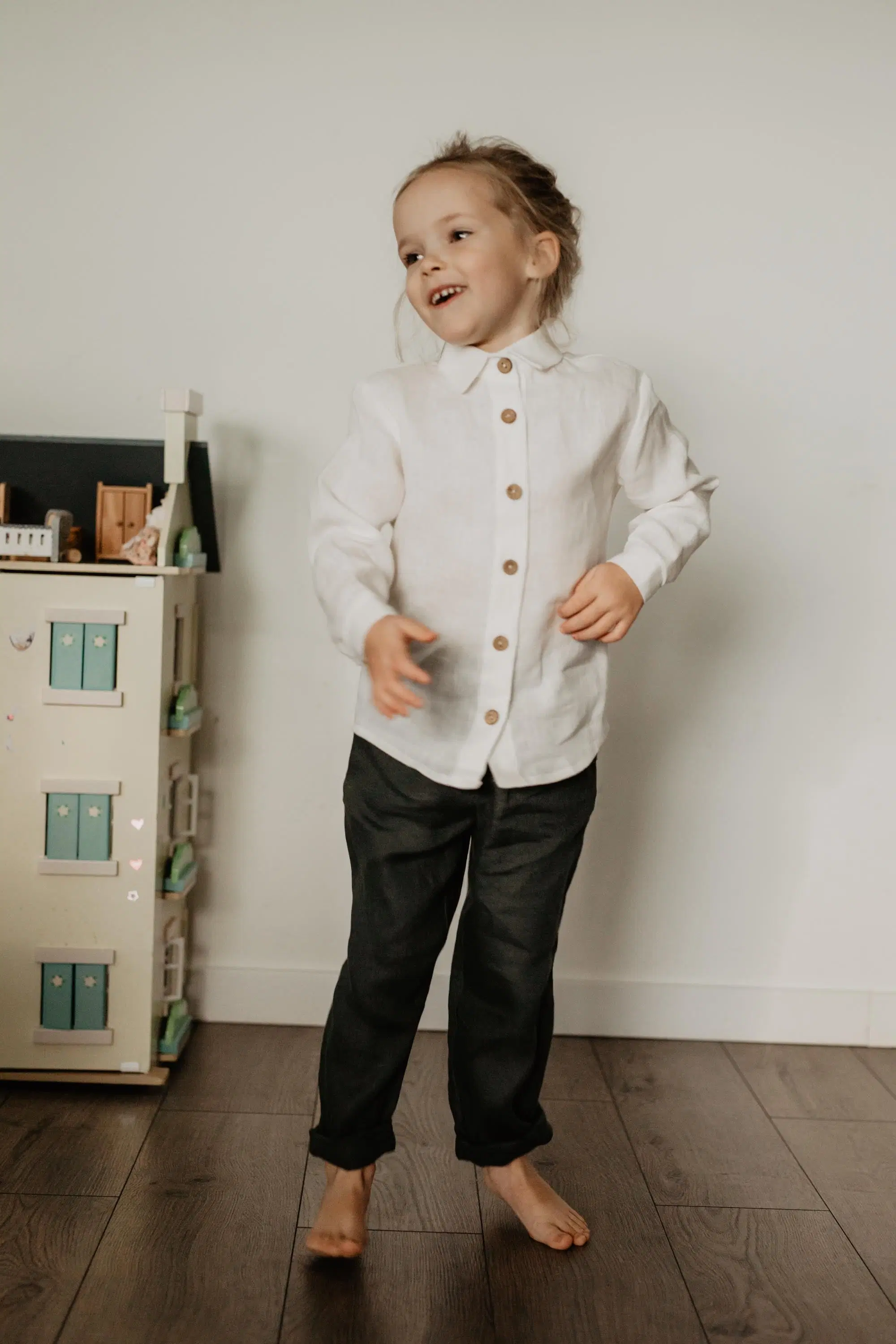 Linen shirt for kids MĖNUO