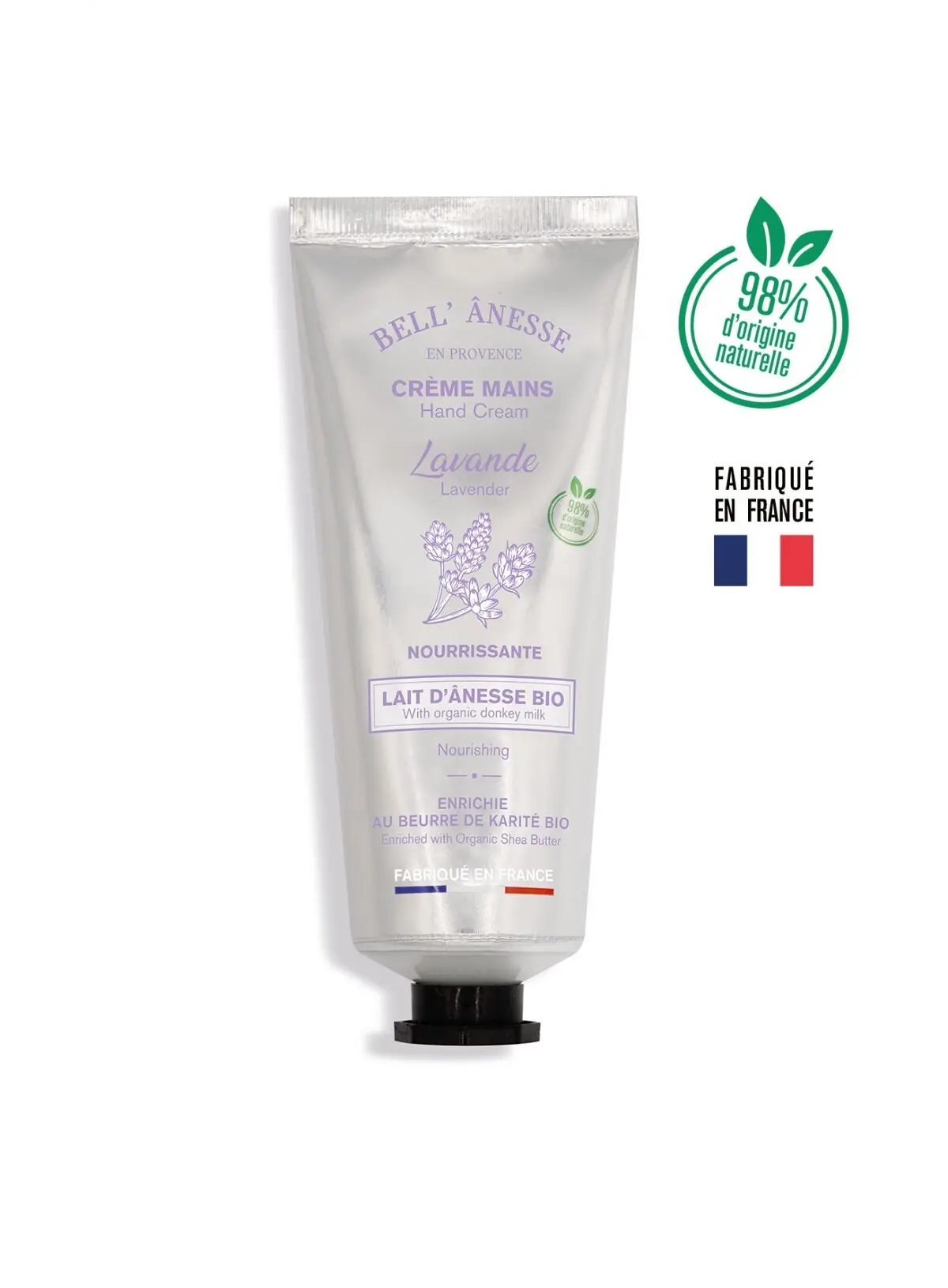 LAVENDEL-HANDCREME MIT BIO-ESELMILCH 75 ml