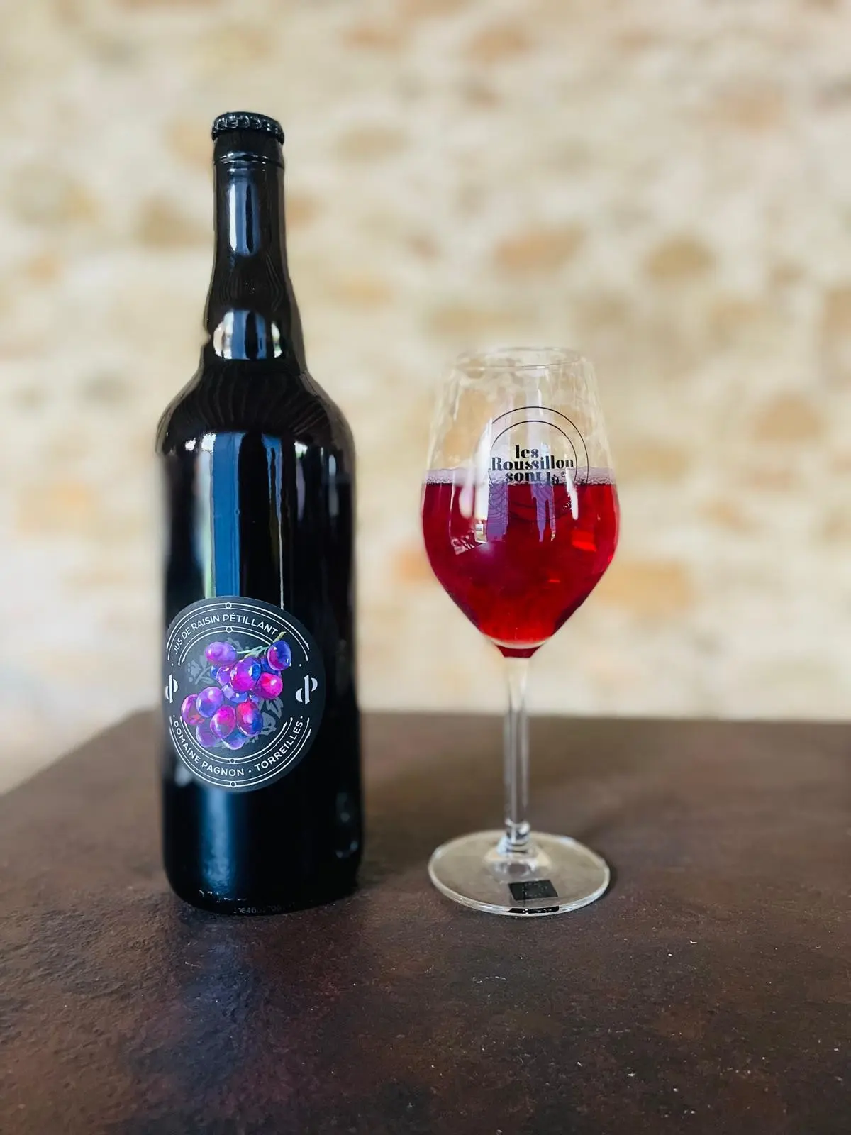 Fruit juice - Organic sparkling grape juice 75 cl