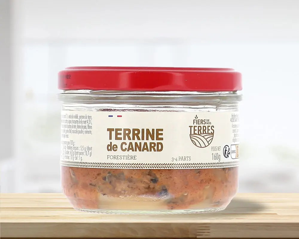 Forestière duck terrine, 160g verrine