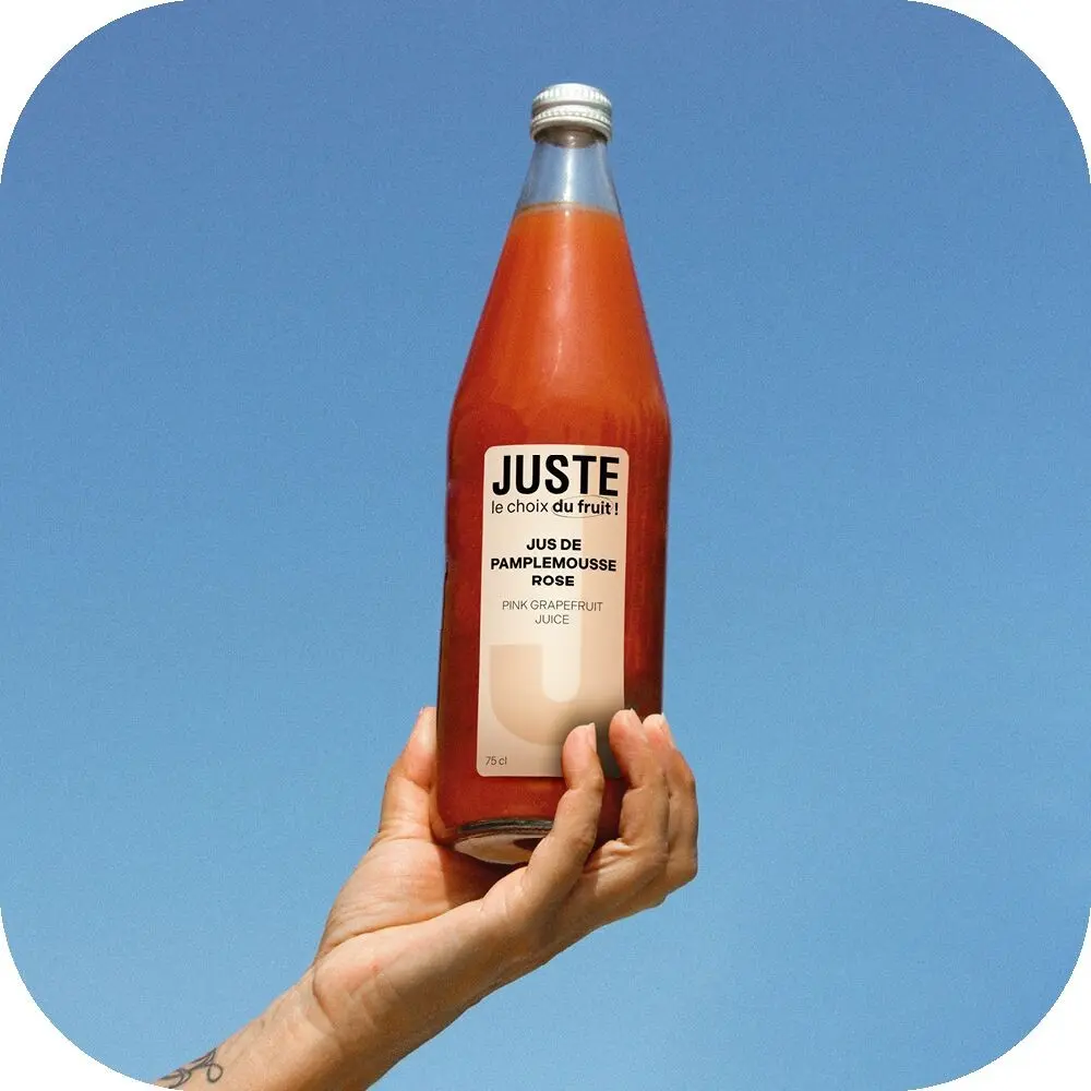 JUSTE LE CHOIX DU FRUIT - JUS DE PAMPLEMOUSSE ROSE 75 CL X 6