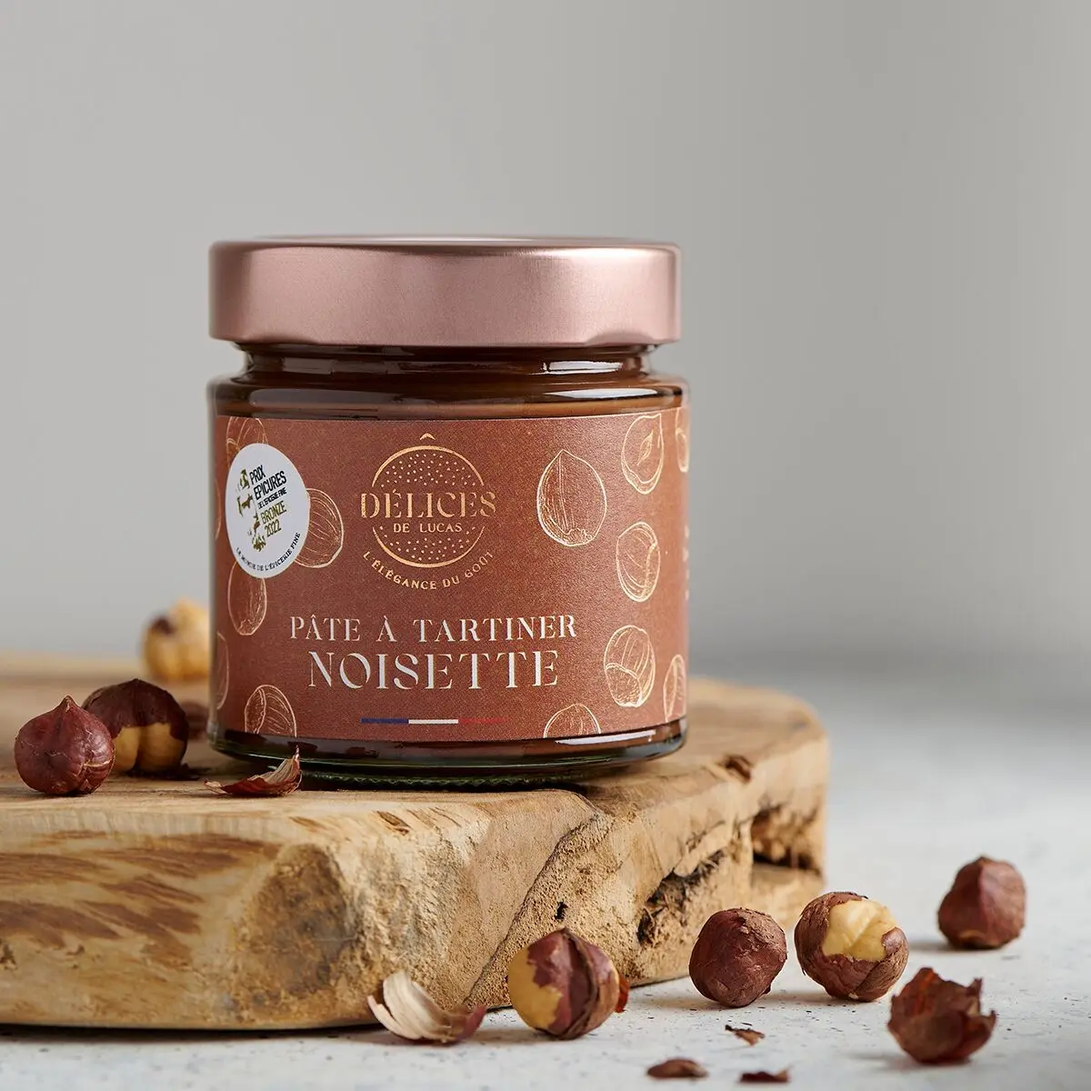 Artisanal Hazelnut Spread 55% French Hazelnut 220g