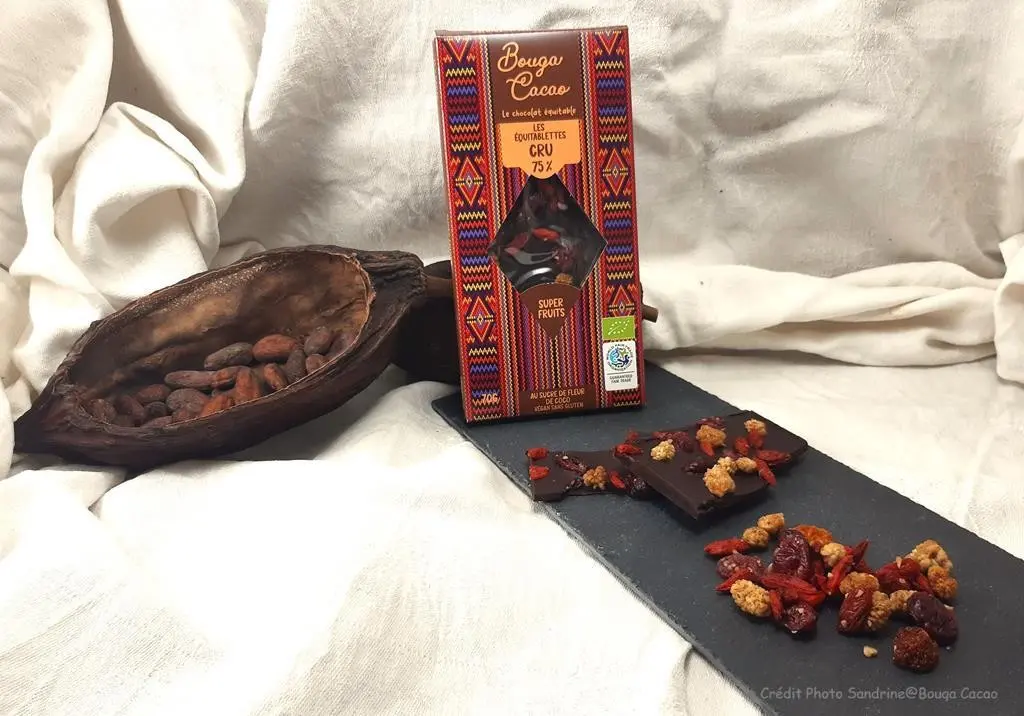 RAW chocolate bar 75% Super Fruits, 70g