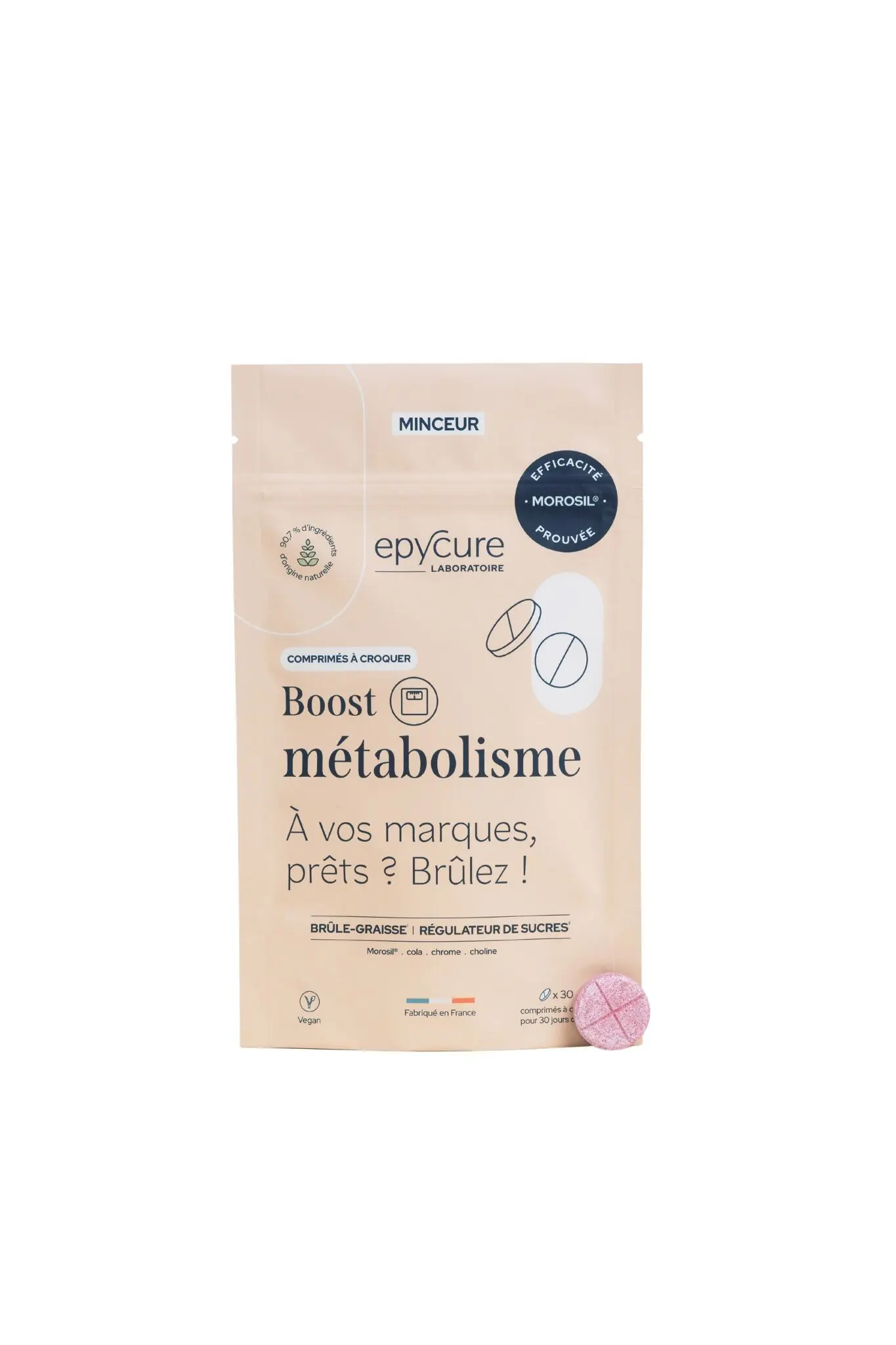 BOOST METABOLISME - BRULE-GRAISSE, REDUIT LES FRINGALES, DESTOCKAGE DE GRAISSE, ACTIVATEUR DE METABOLISME - Un métabolisme réactivé pour une action brûle-graisse ciblée - 1 MOIS DE CURE