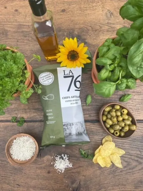 Artisanal crisps - LA 76 - 125g Olive Parsley Basil
