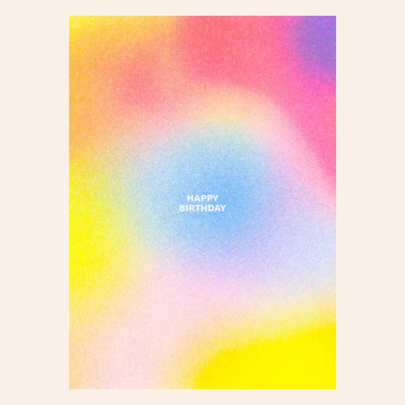 Risography postcard – Happy Birthday gradient – DIN A6