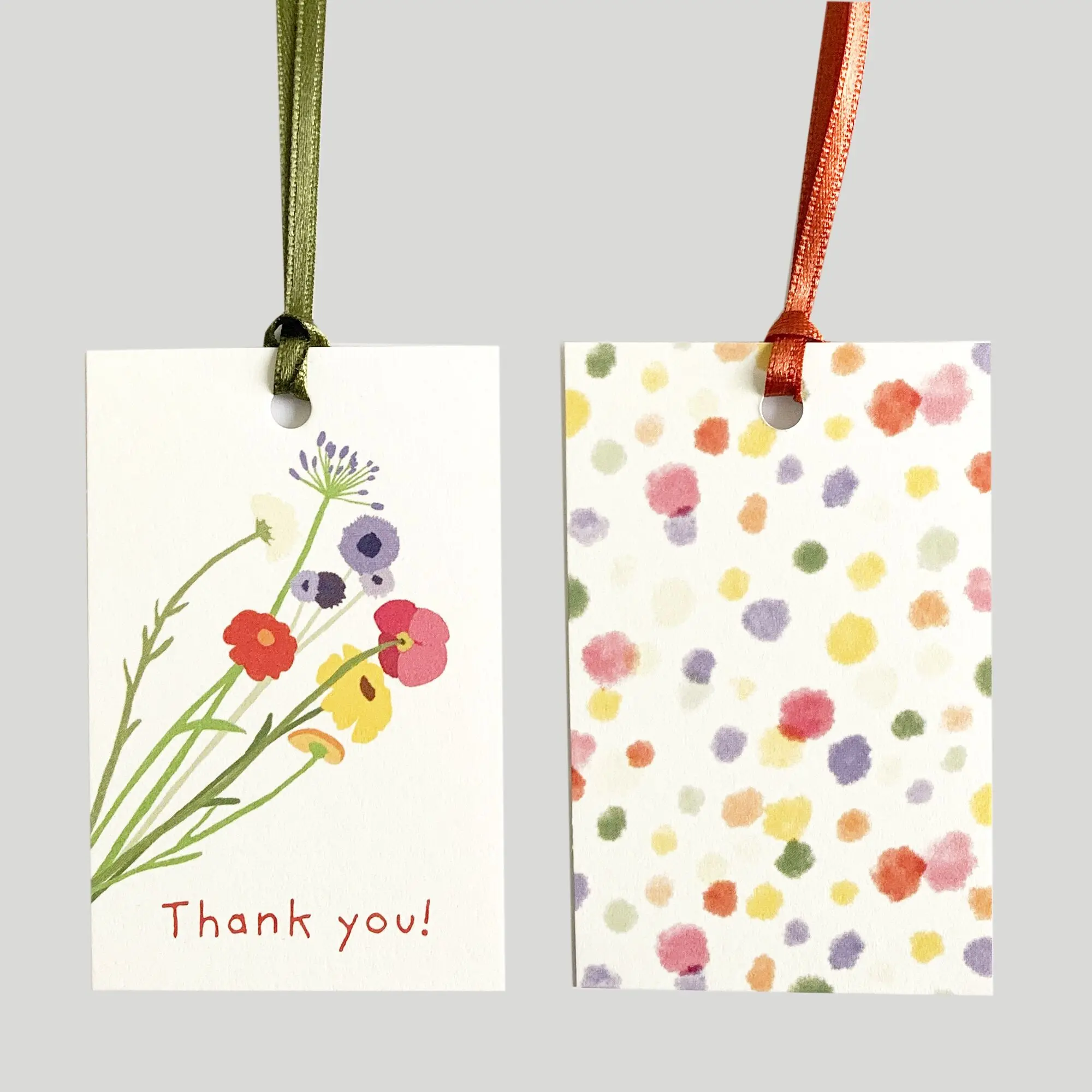 Ensemble de 6 étiquettes cadeaux | petit merci salutation