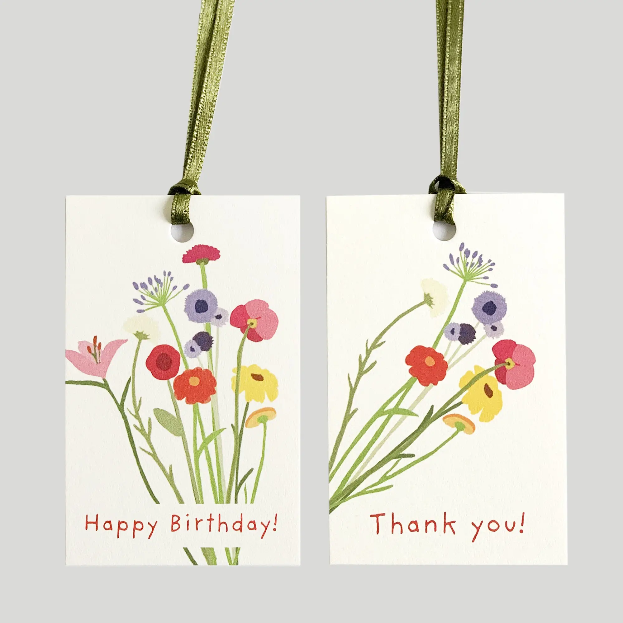 Ensemble de 6 étiquettes cadeaux | MIX anniversaire & merci