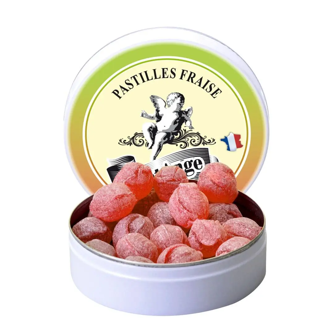 Saint Ange | Bonbons Artisanaux | Saveur Fraise | Boîte 50 g