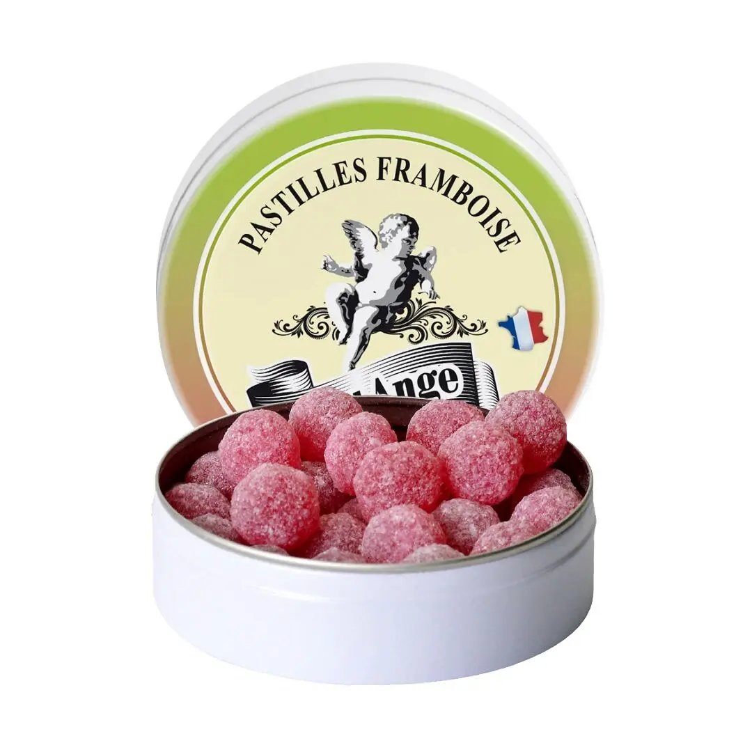 Saint Ange | Bonbons Artisanaux | Saveur Framboise | Boîte 50 g
