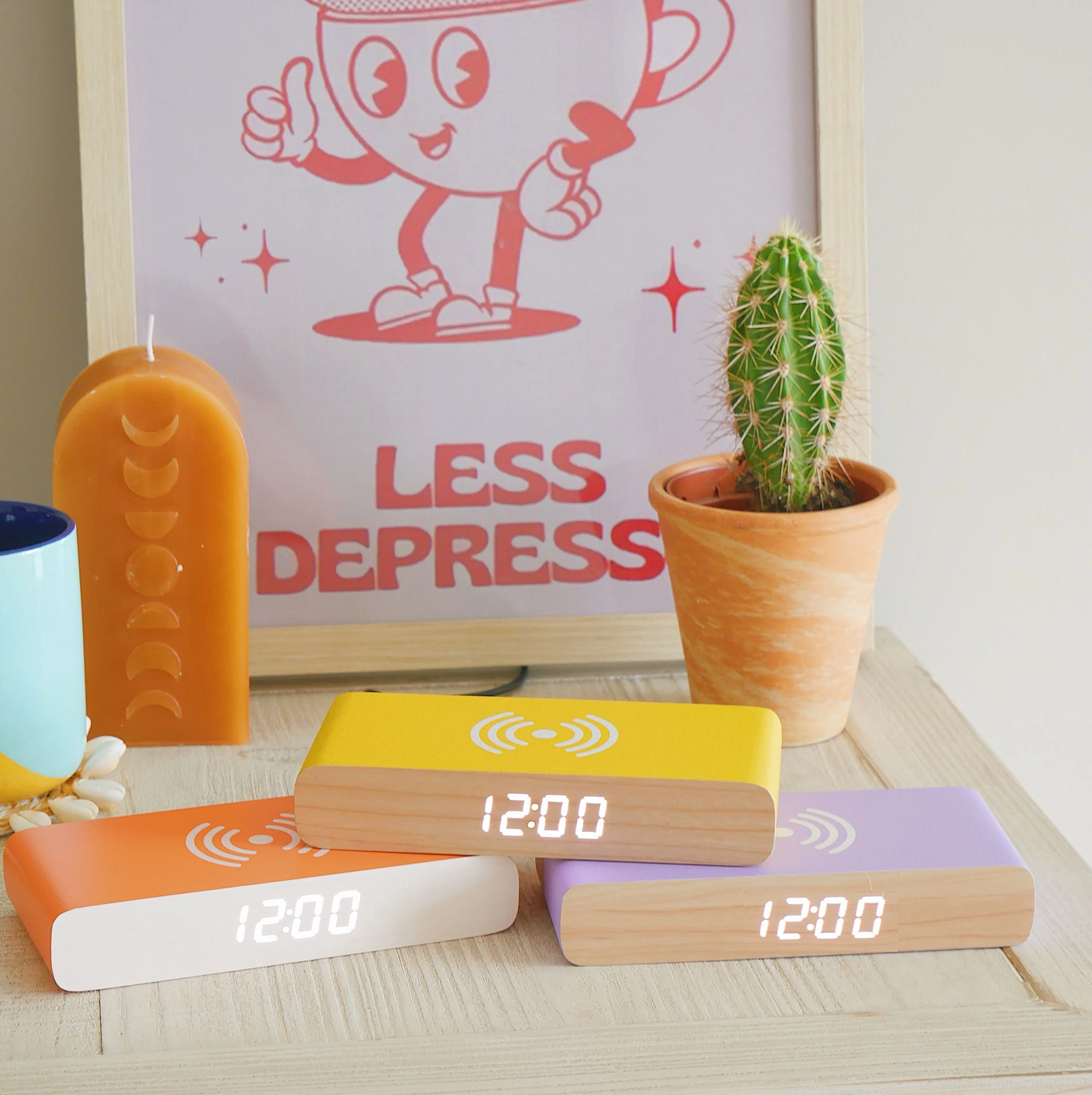 Steepletone Rise Charge - Alarm Clock & Wireless Charger