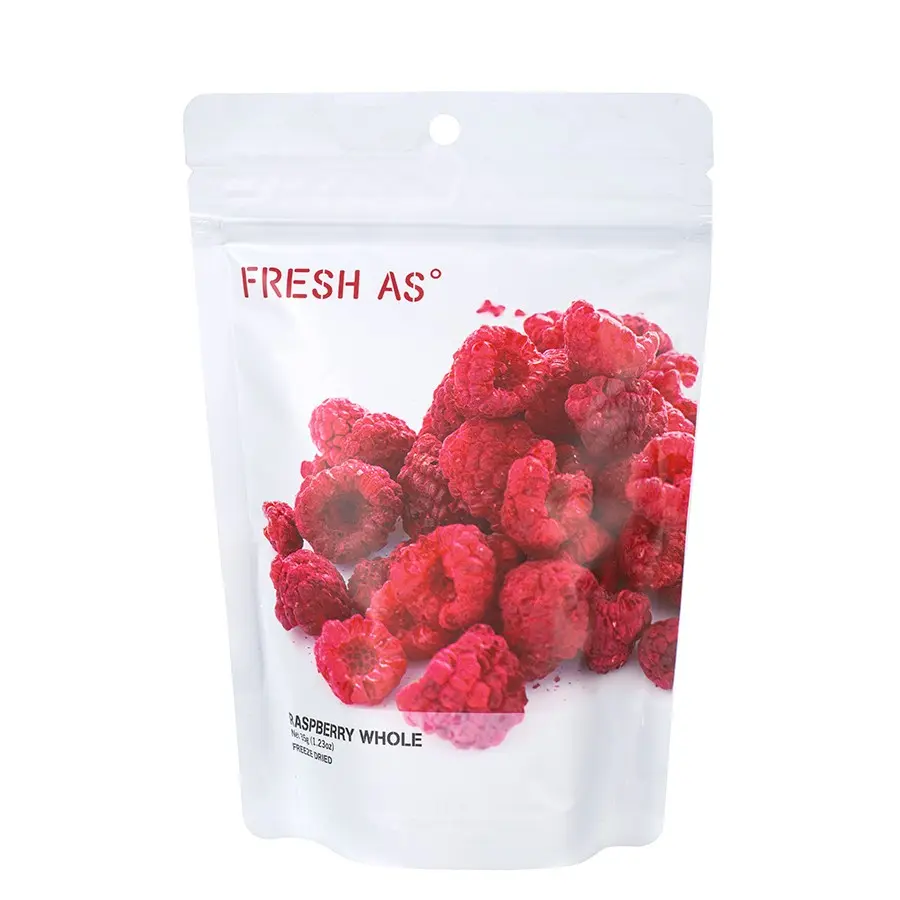 Gefriergetrocknete Himbeeren, ganz