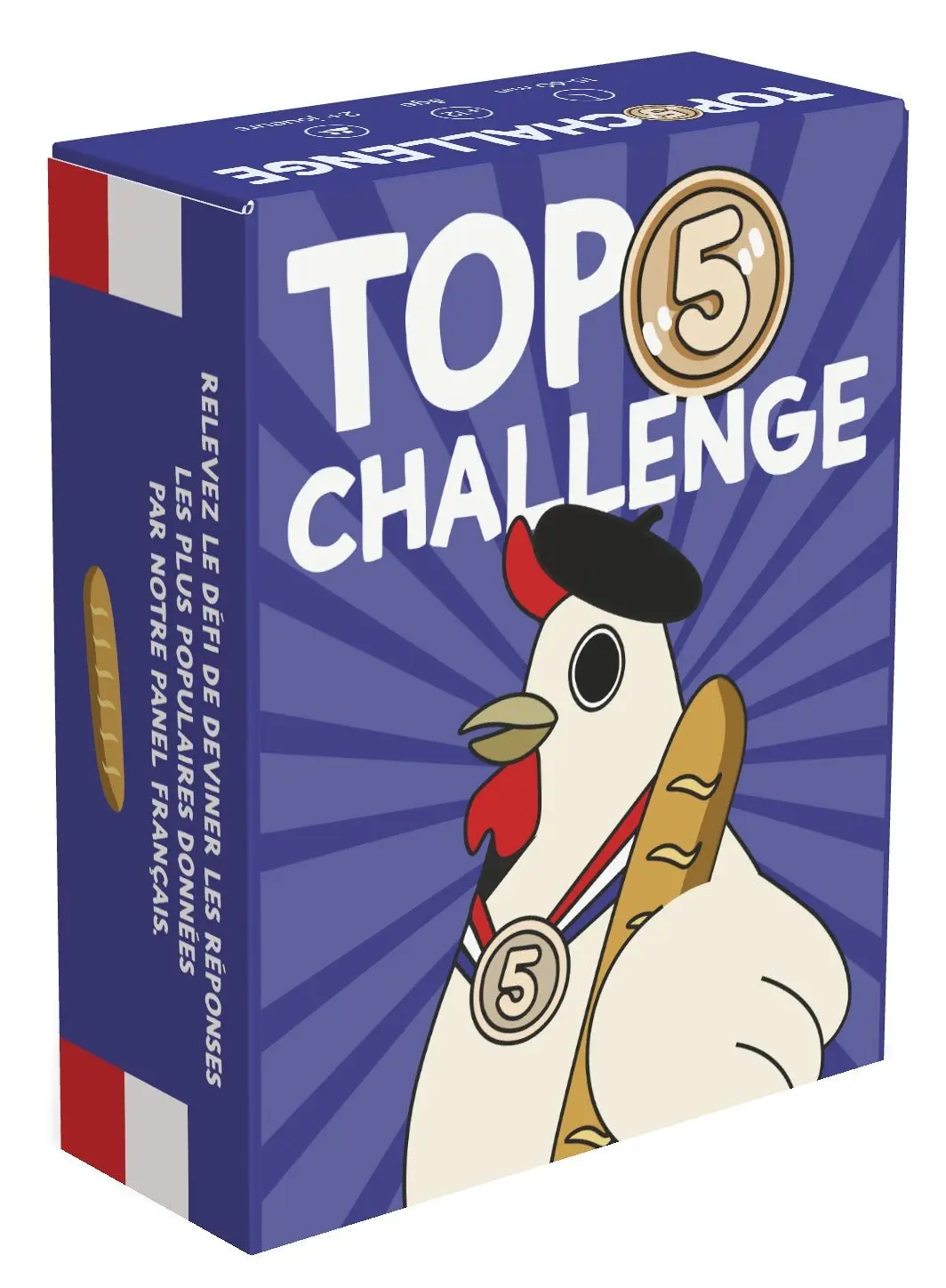 Top 5 Challenge – Family and Friends Board Games – 220 Cards to Guess the Answers of a Panel of French People – Adult Card Game – Gift Idea