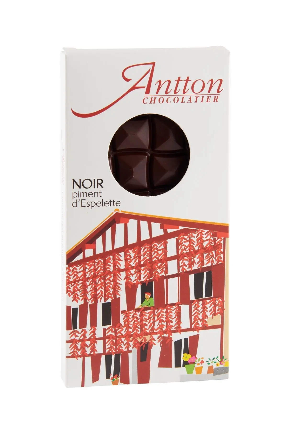 Dark chocolate bar with Espelette pepper, 80g